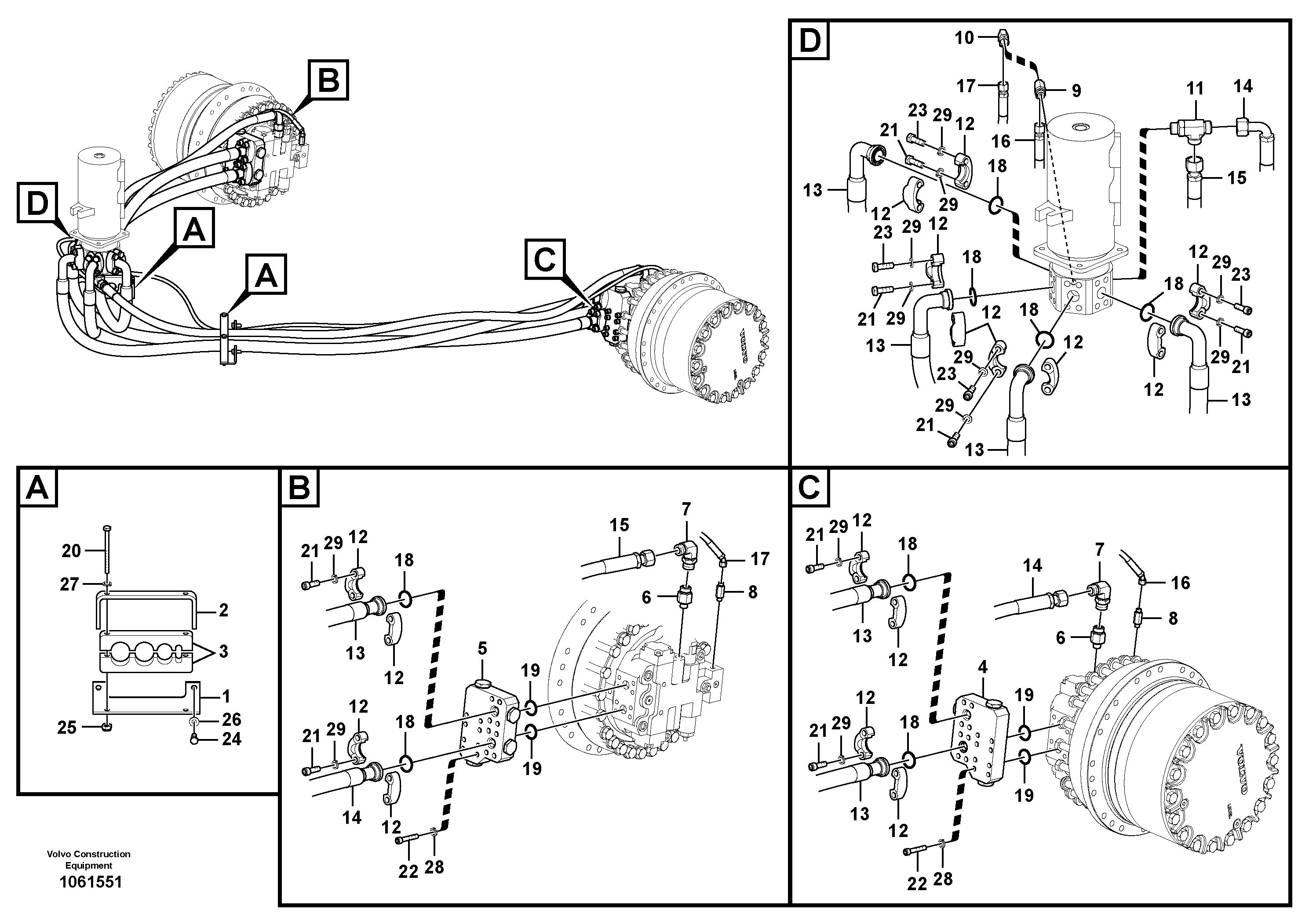 Hose assembly VOE537495 VOLVO