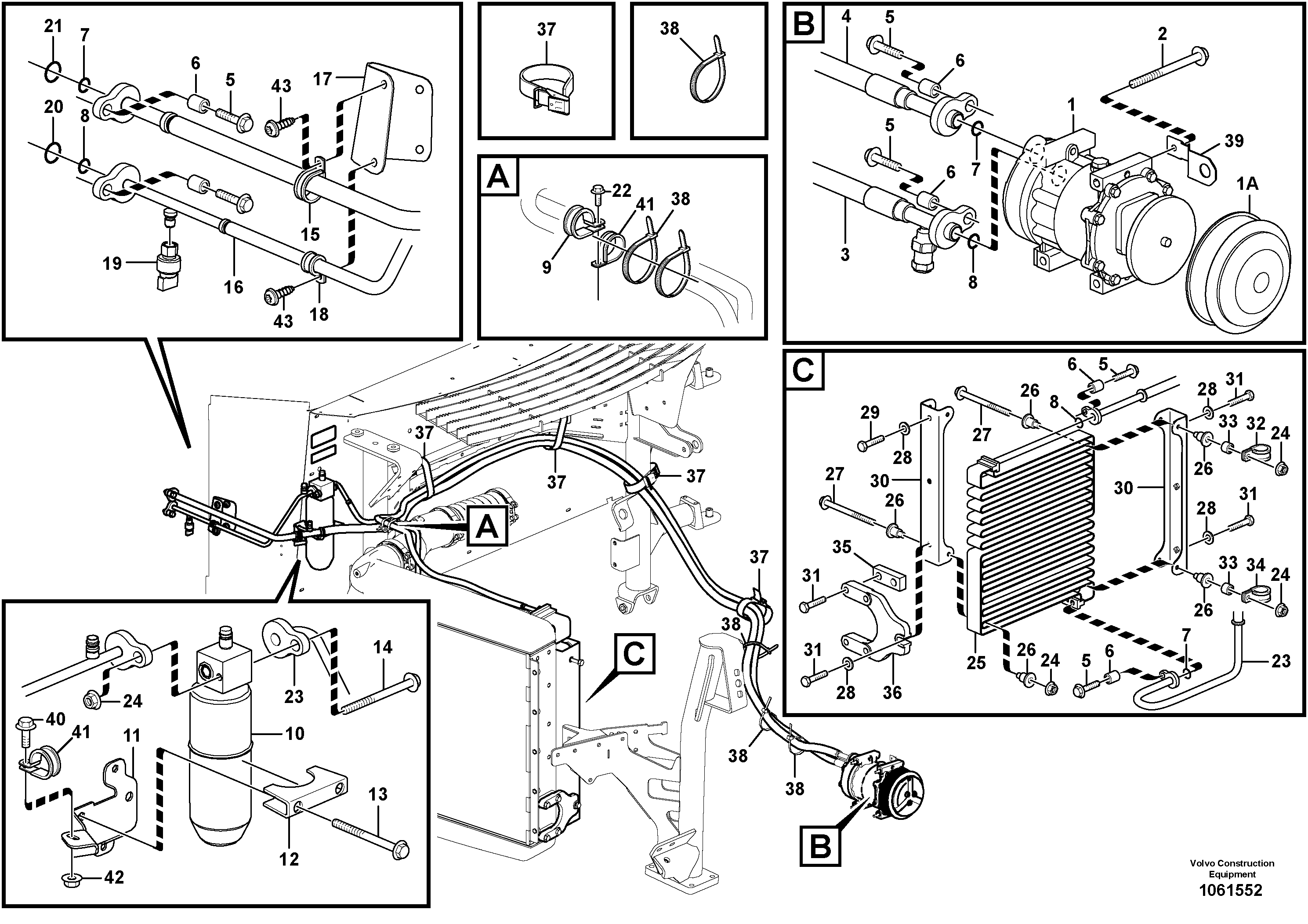 Timing gear casing VOE16812889 VOLVO