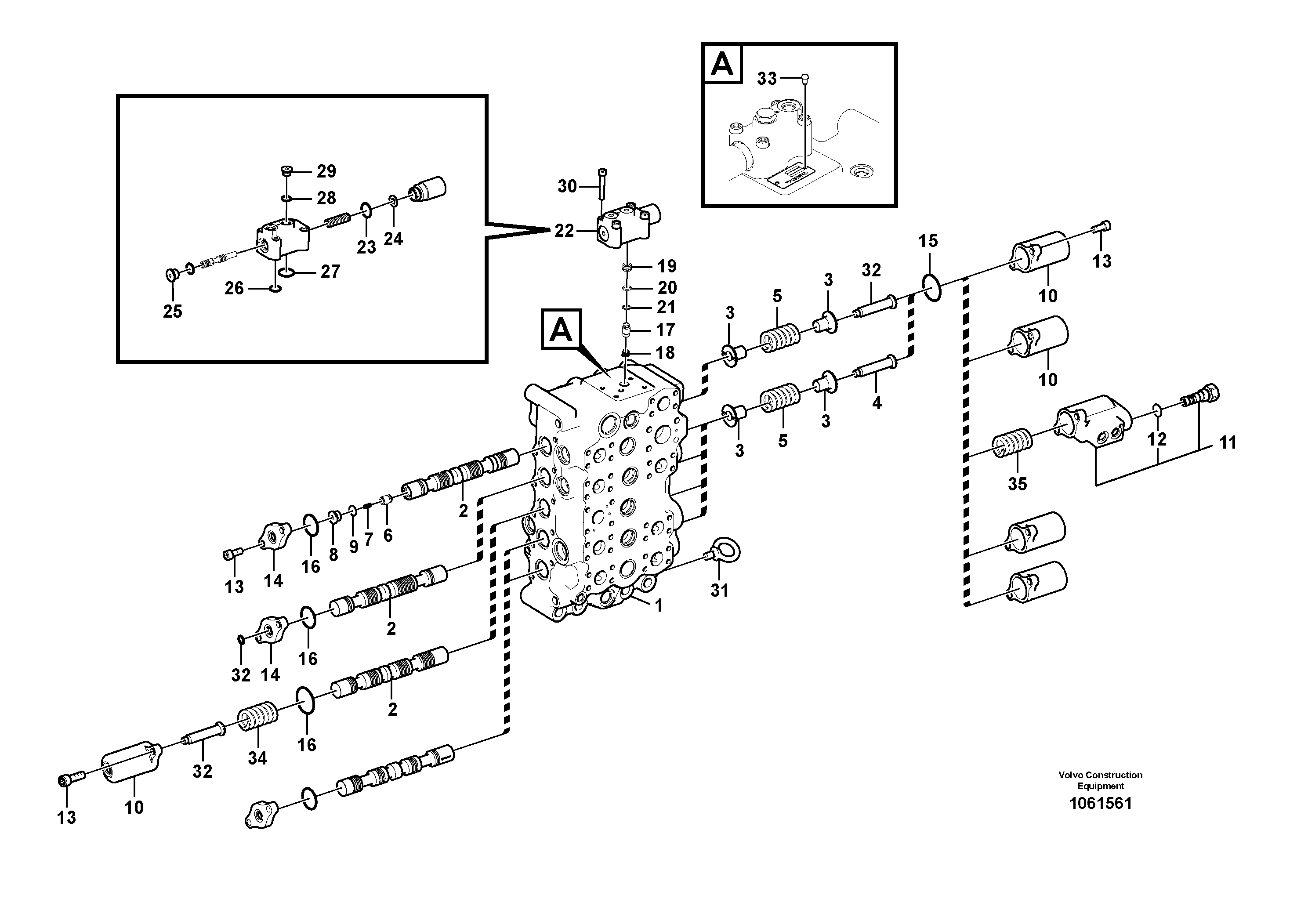 Valve block VOE14625527 VOLVO