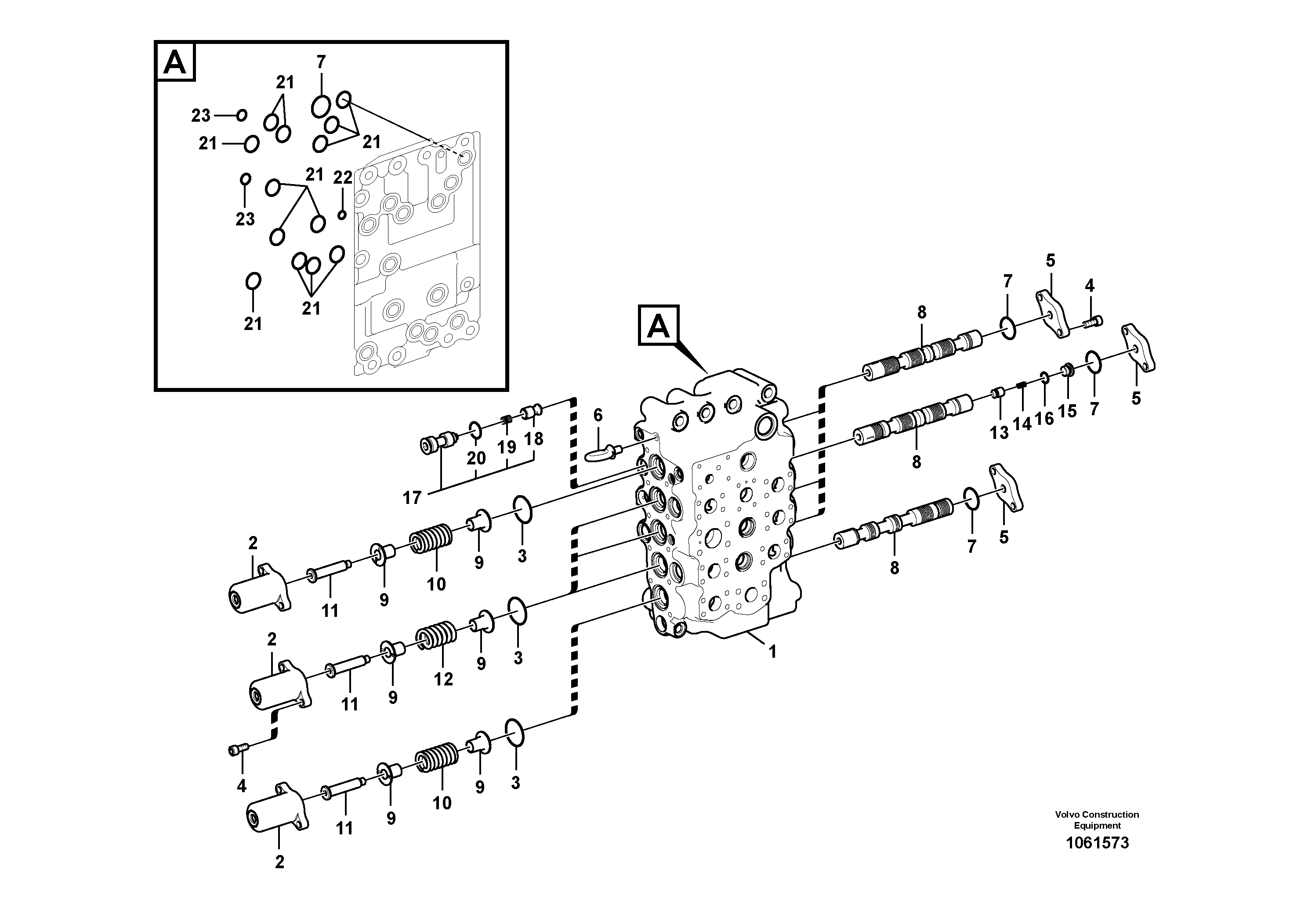 Valve block VOE14625528 VOLVO