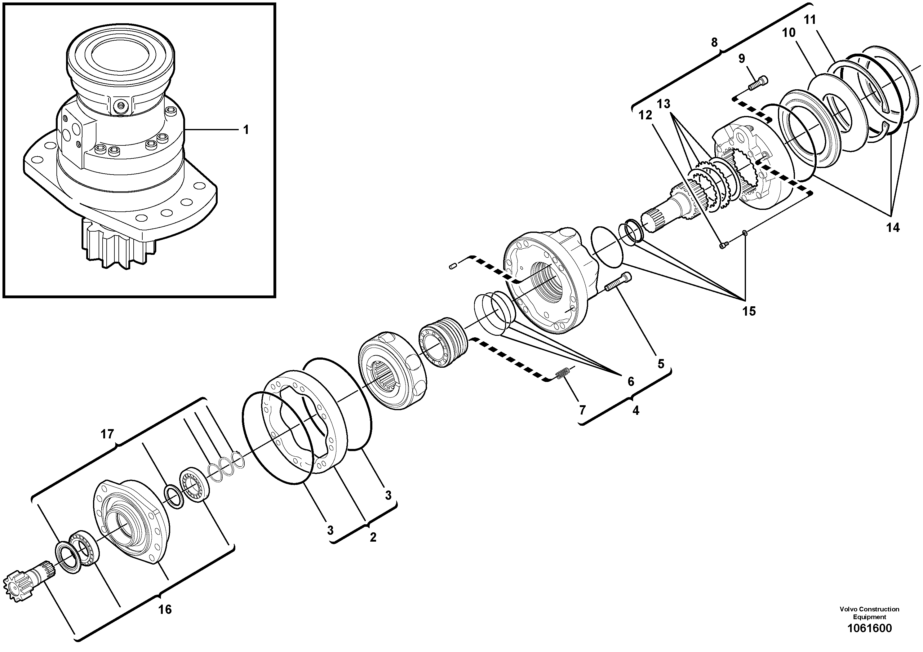 Hose coupling VOE15045654 VOLVO