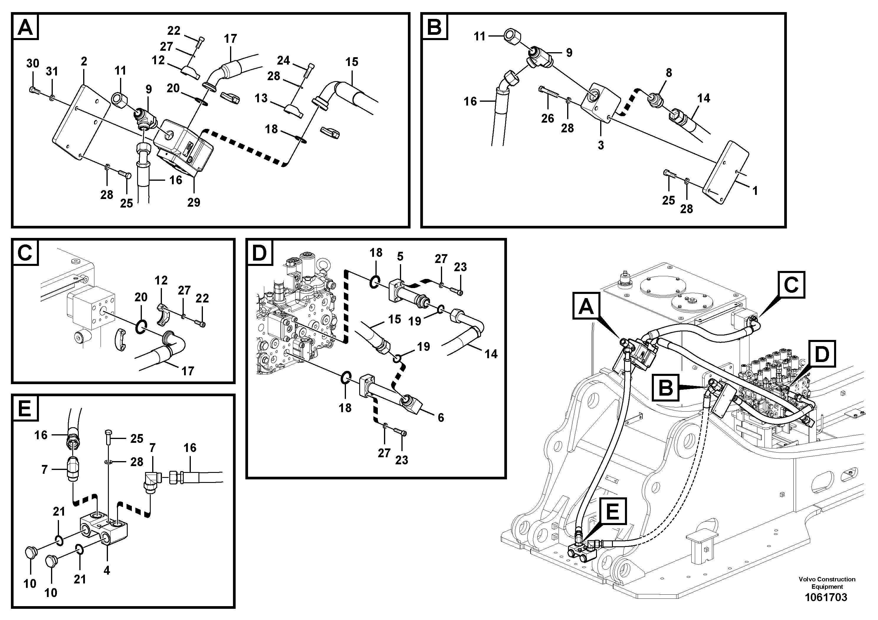 Timing gear casing VOE938095 VOLVO