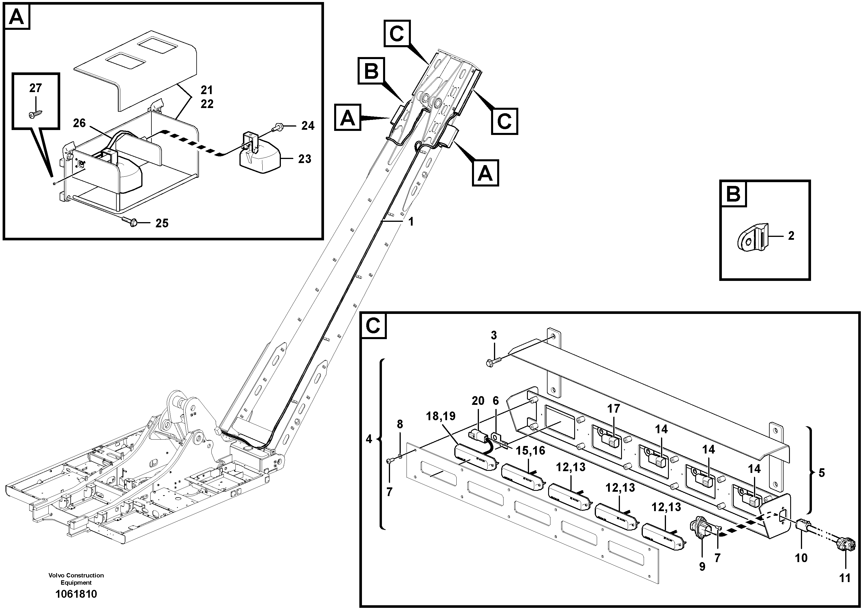 Bracket VOE14635595 VOLVO
