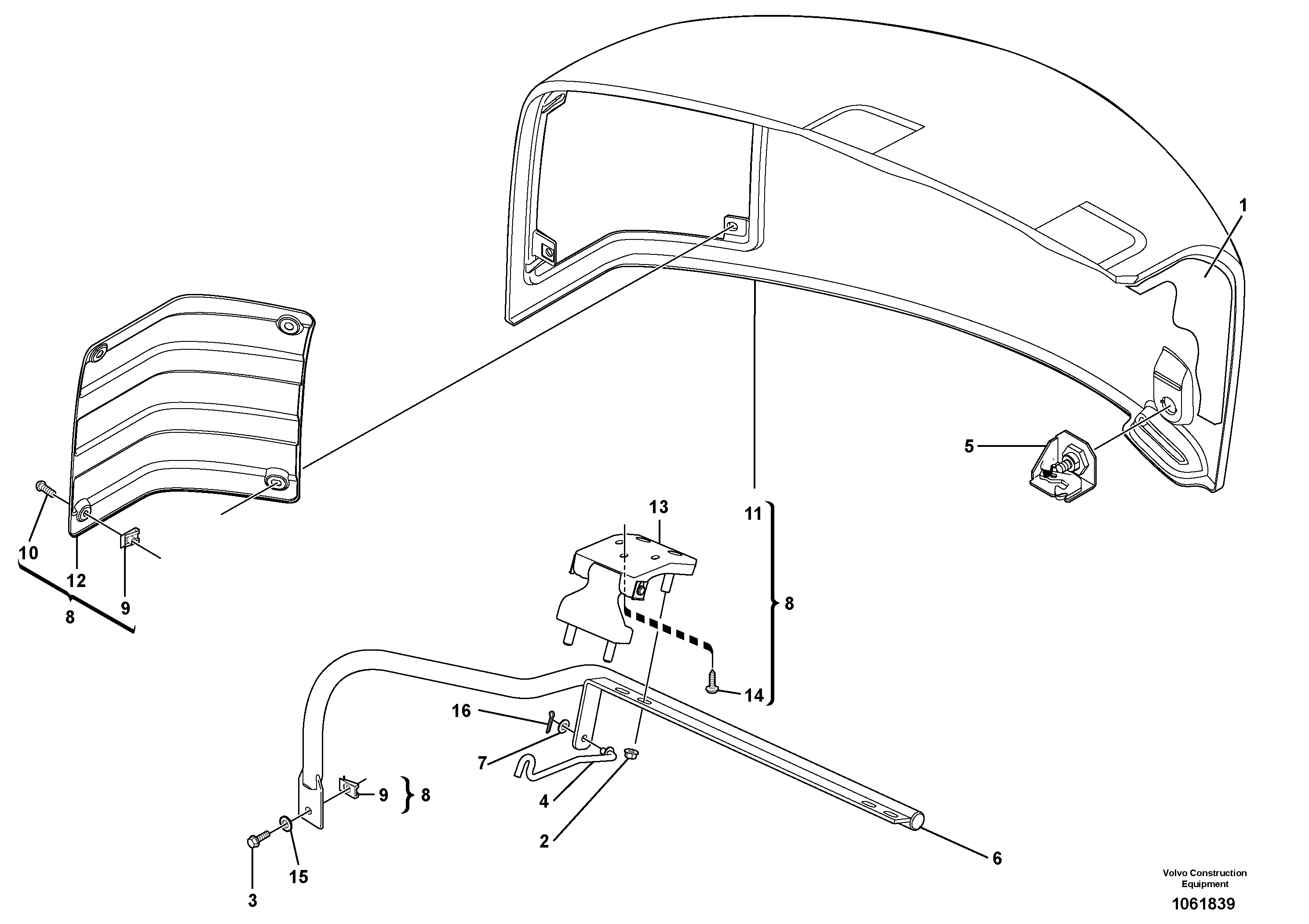 For upper engine part VOE11804631 VOLVO