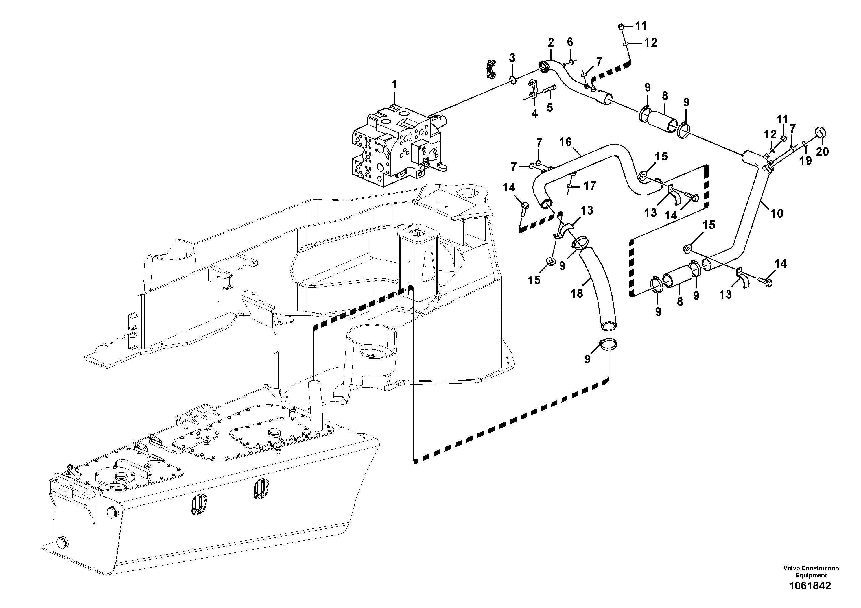 Spring plate VOE17215232 VOLVO