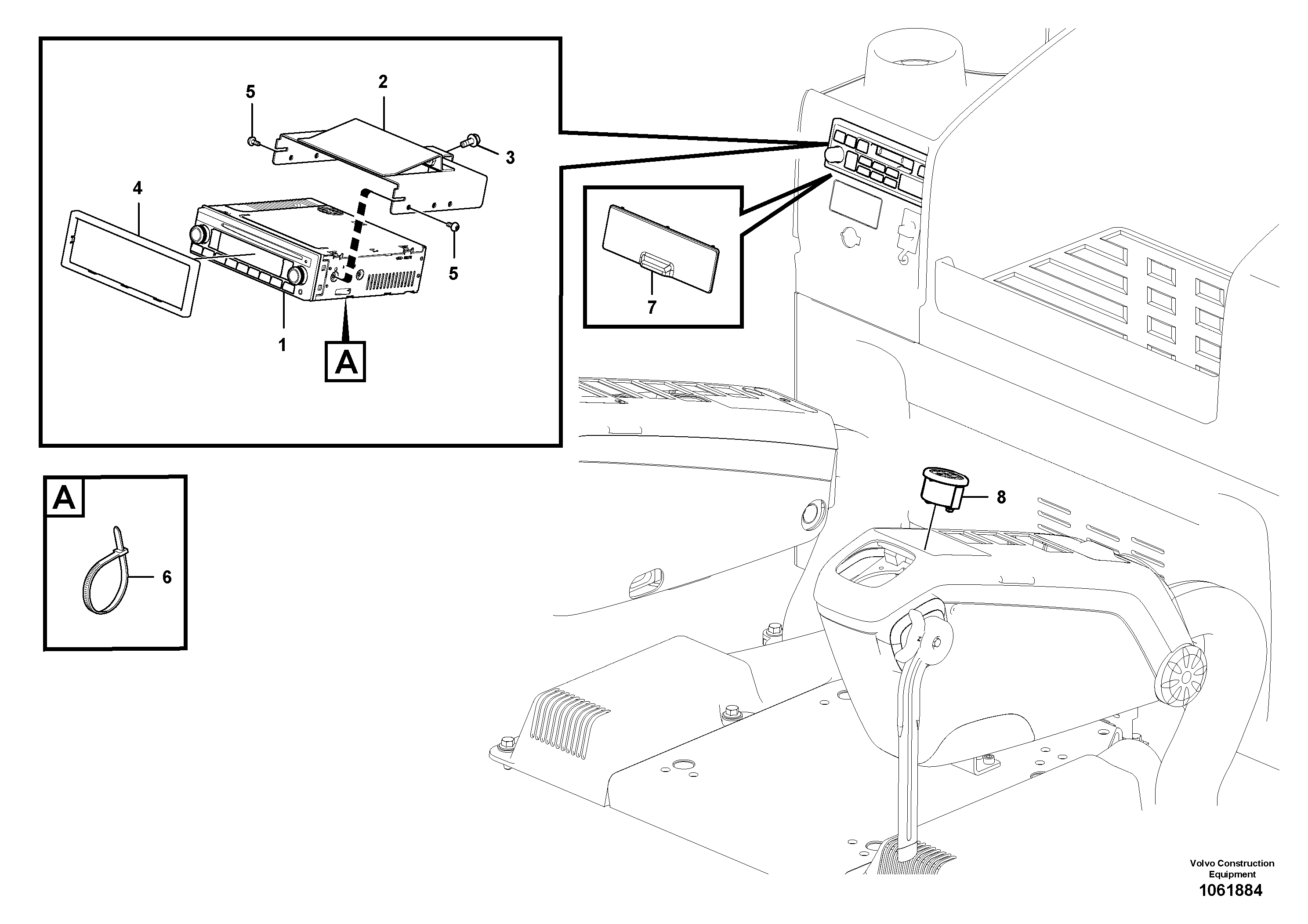 Cable harness,upper.s VOE14706163 VOLVO