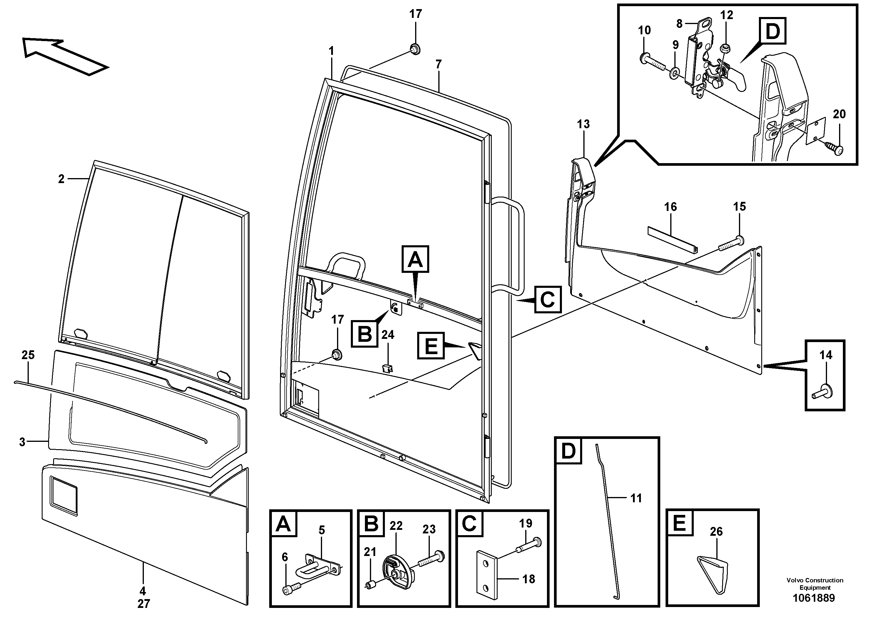 Door Framework VOE15129773 VOLVO