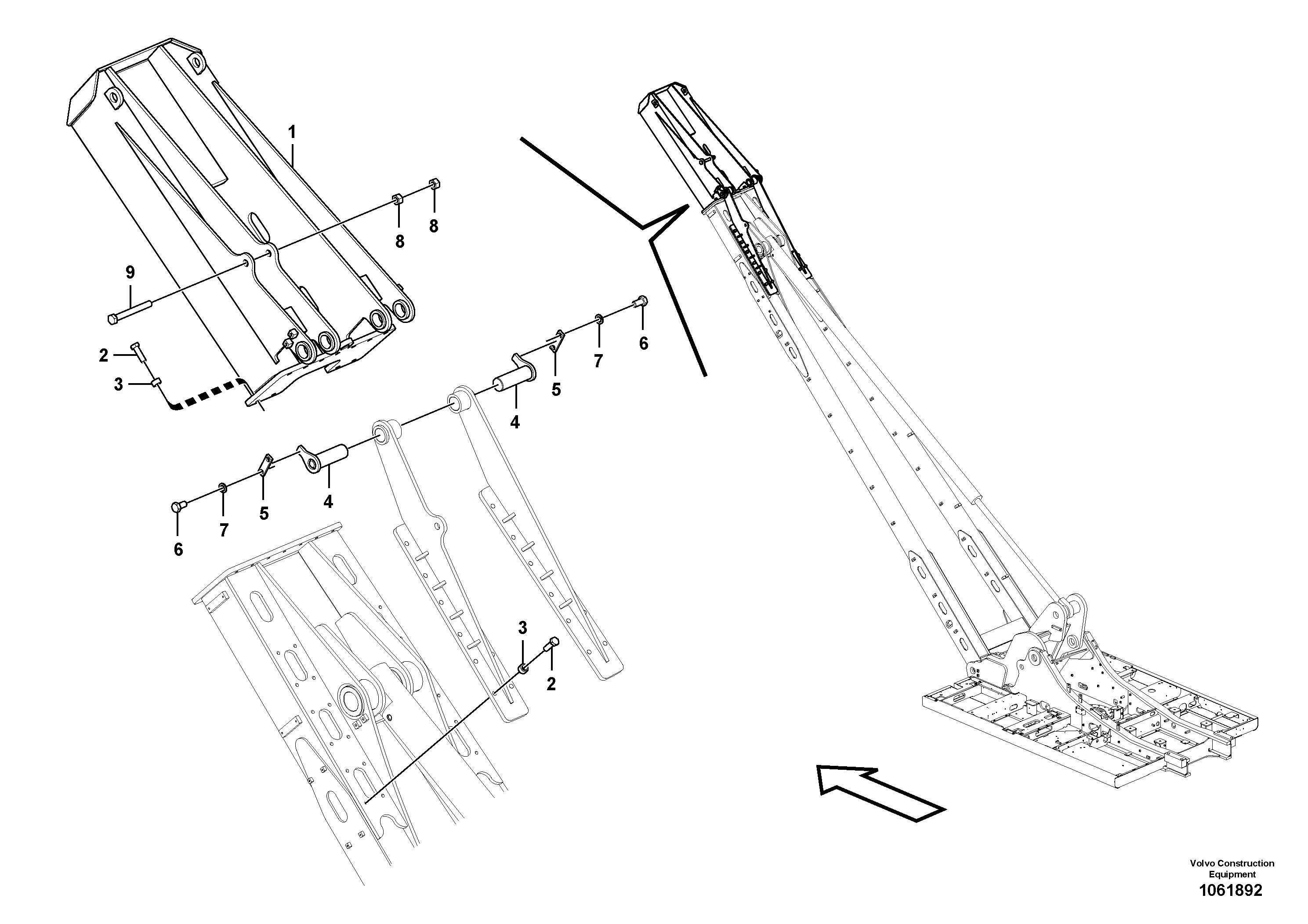 Mounting rail VOE992999 VOLVO