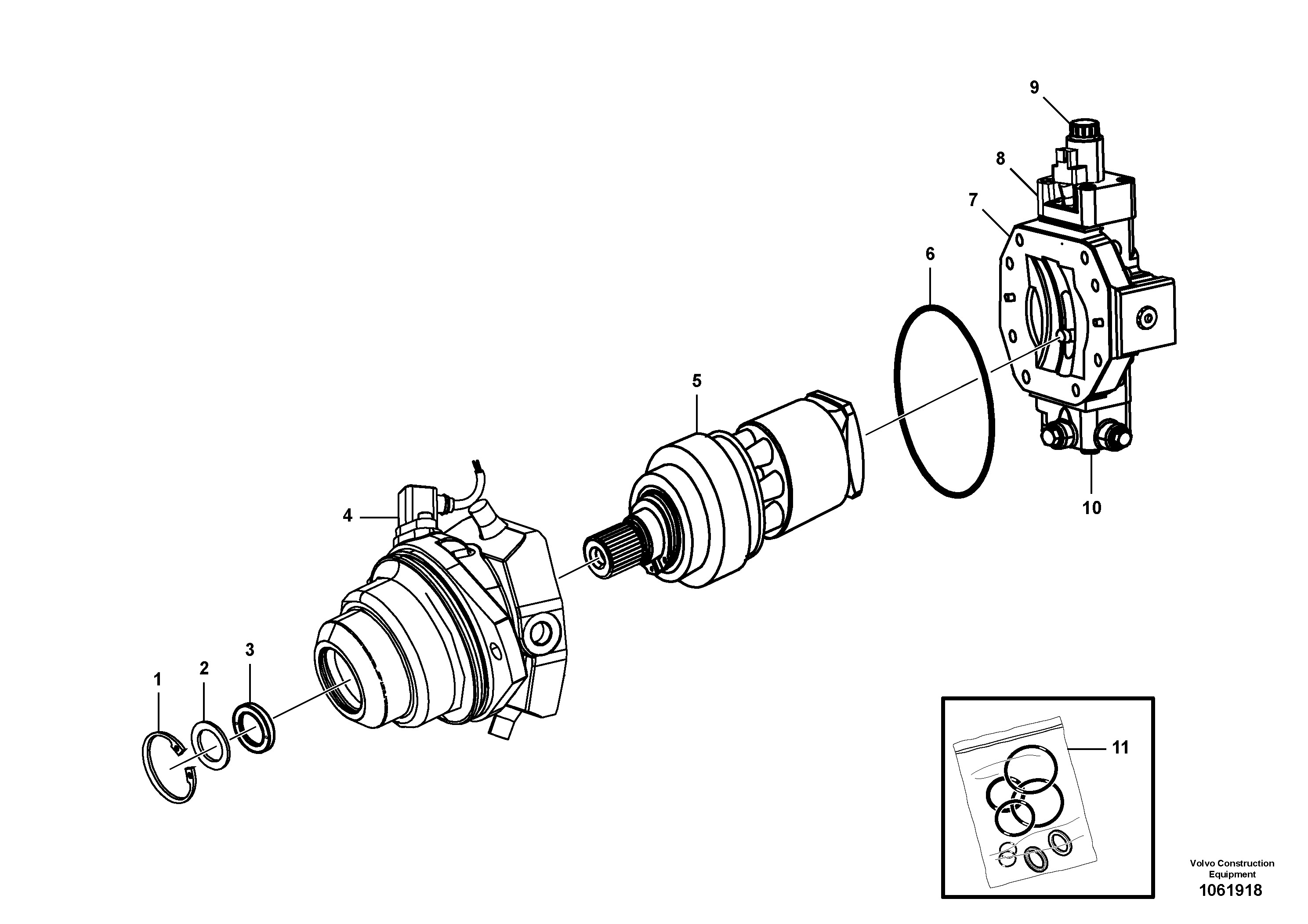 Retaining ring RM/ZM43976364 VOLVO