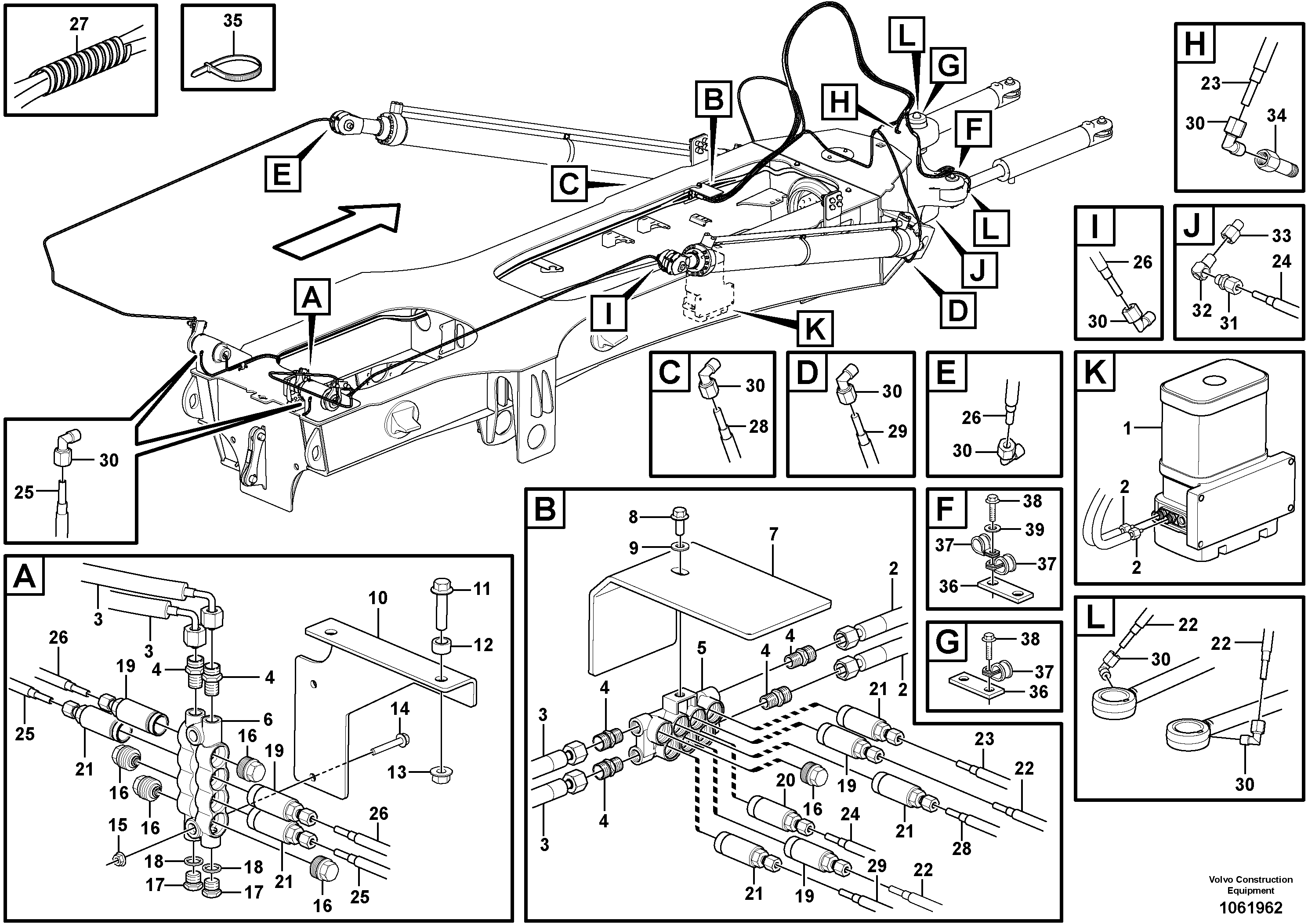 Seat frame VOE16803152 VOLVO