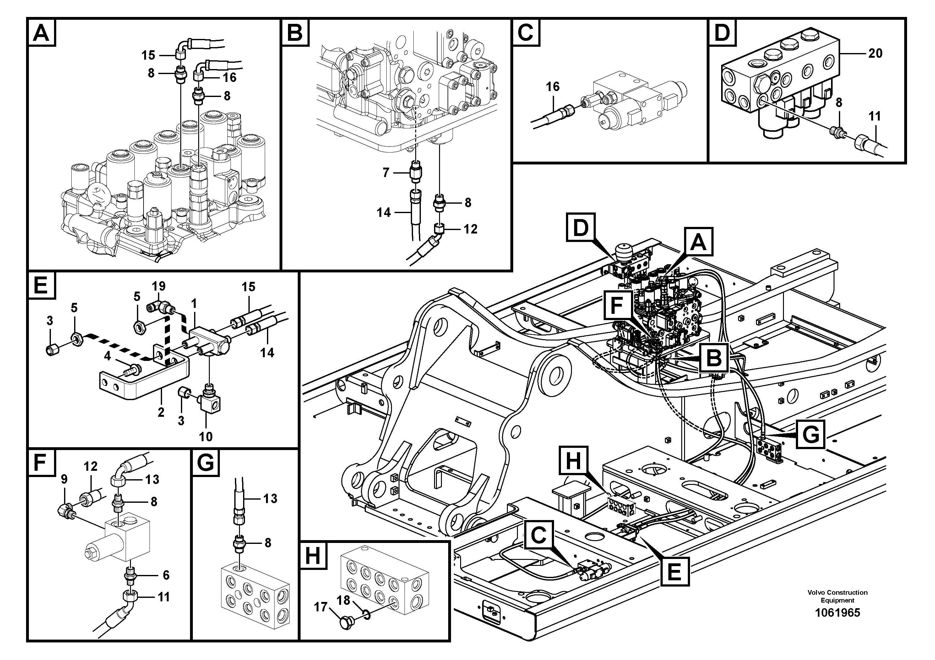 Timing gear casing VOE15017508 VOLVO