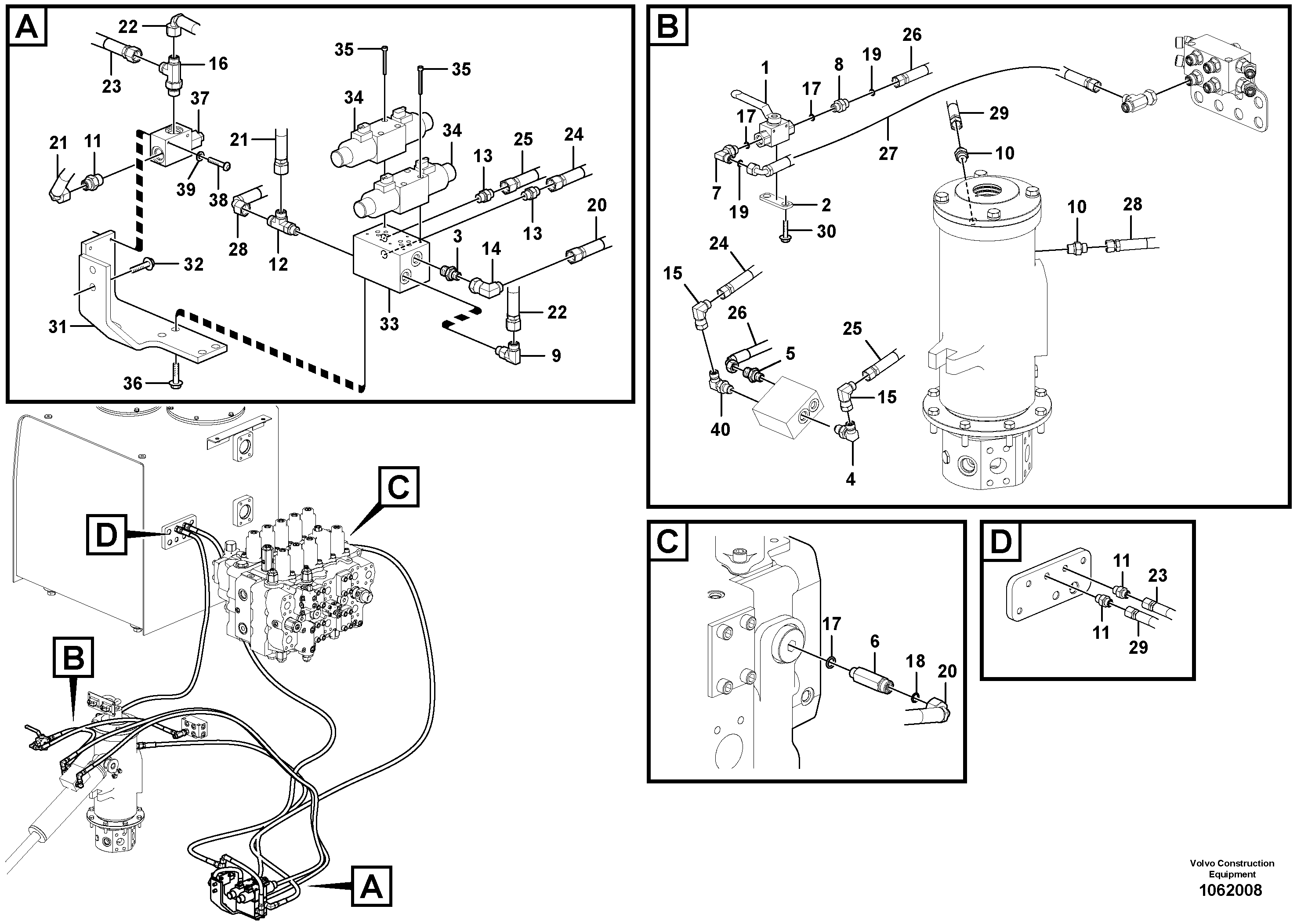 Timing gear casing VOE937443 VOLVO