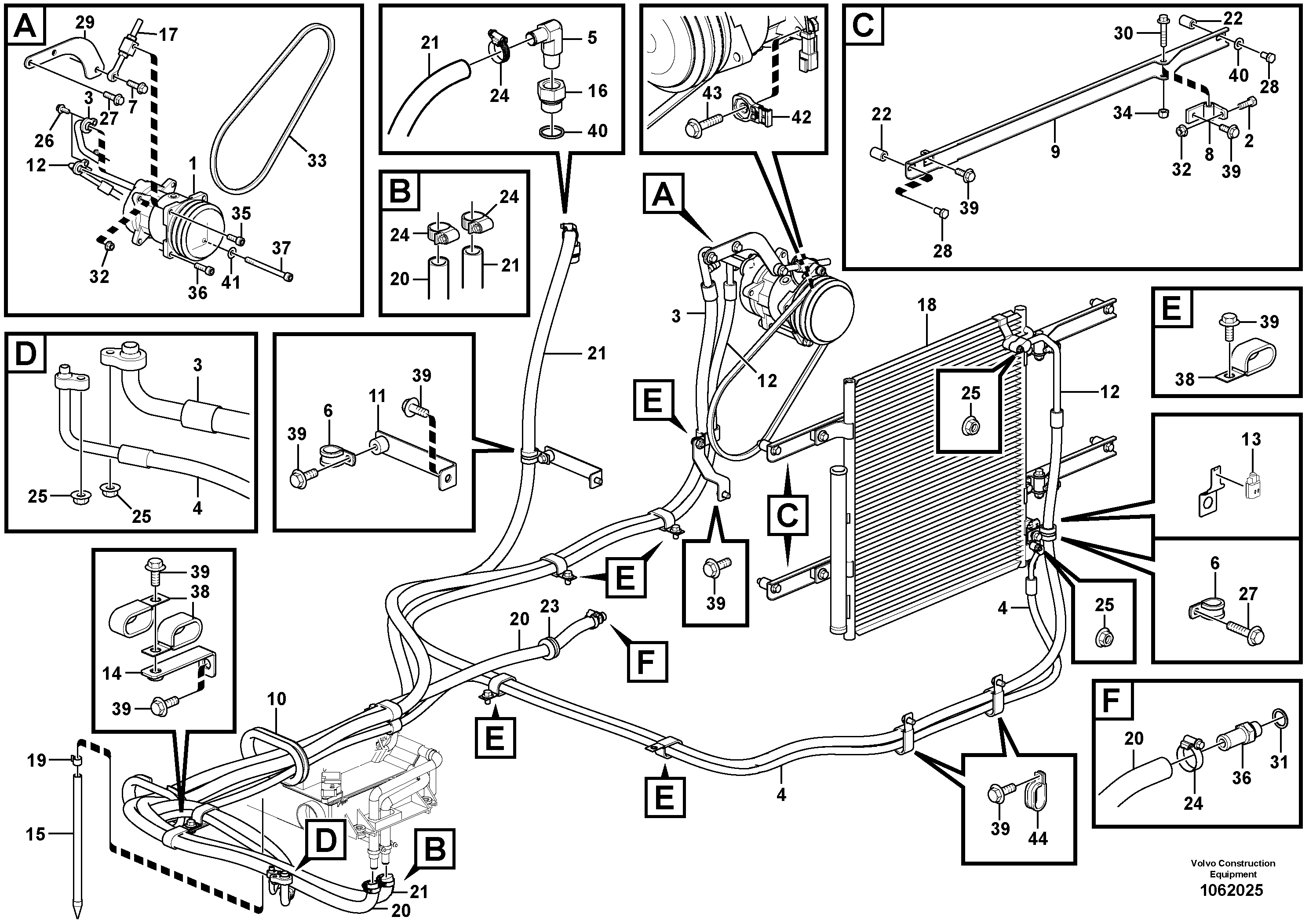 Seat frame RM/VOE14616320 VOLVO