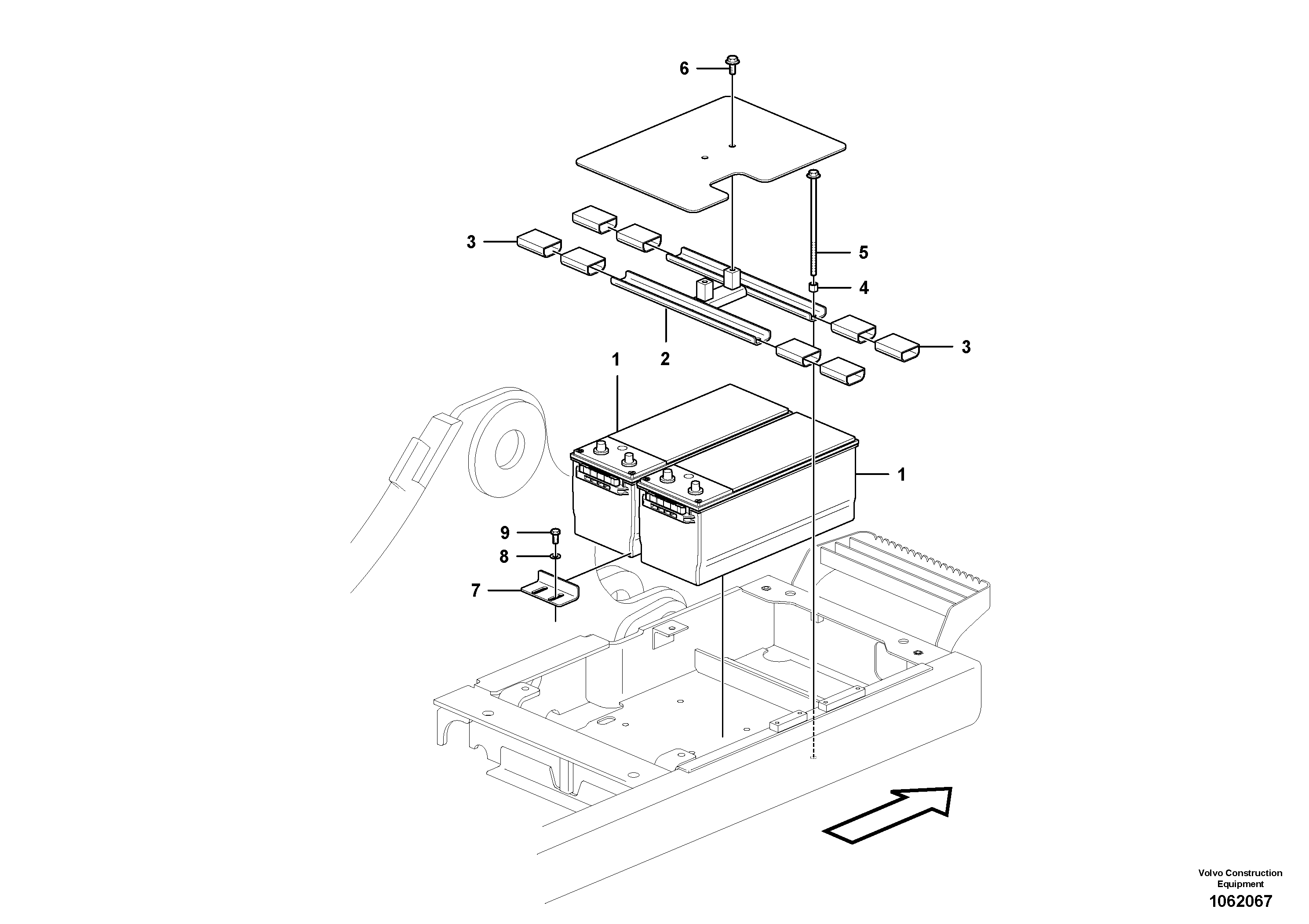 Seat frame VOE14647972 VOLVO