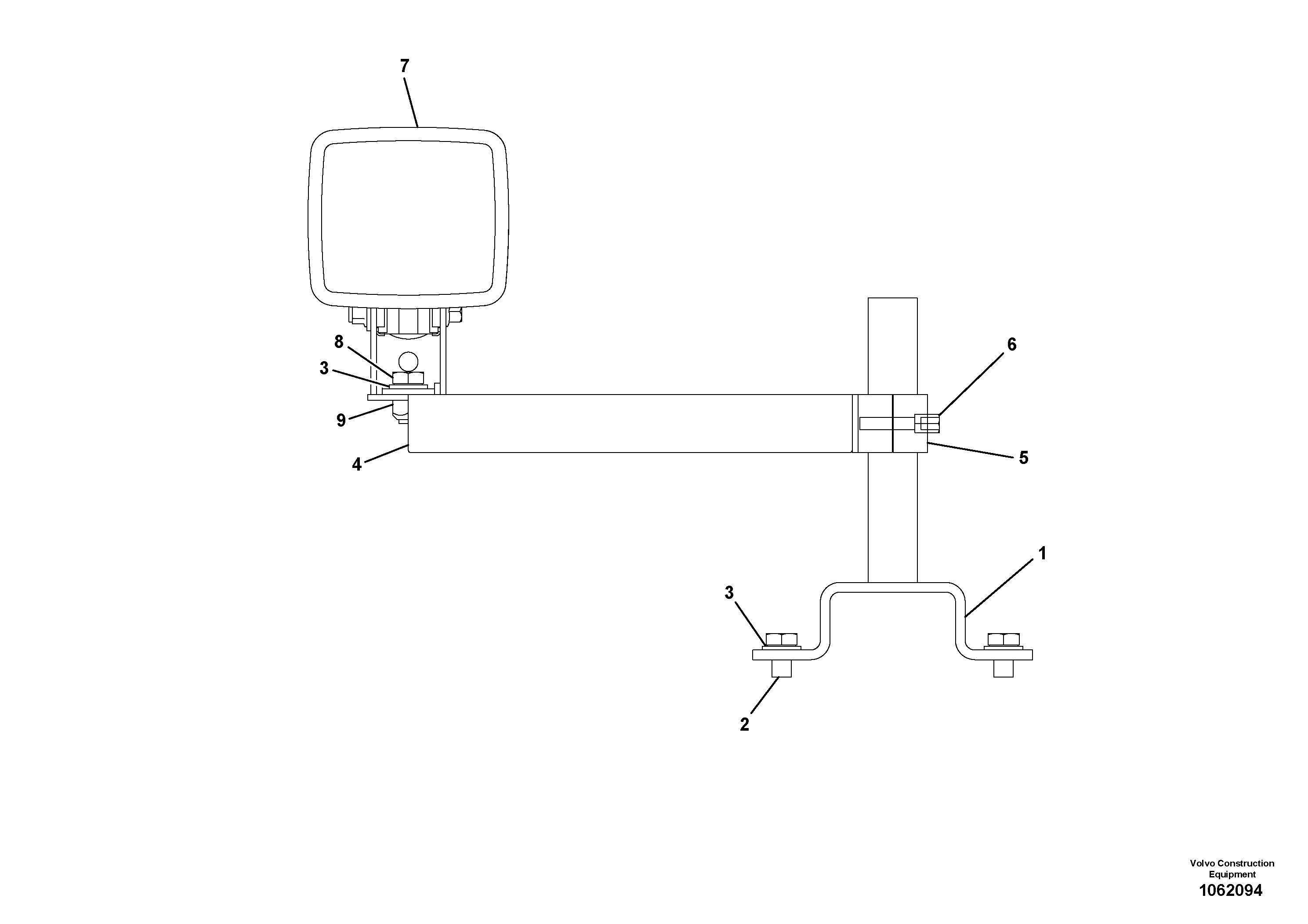 Bracket RM43953439 VOLVO