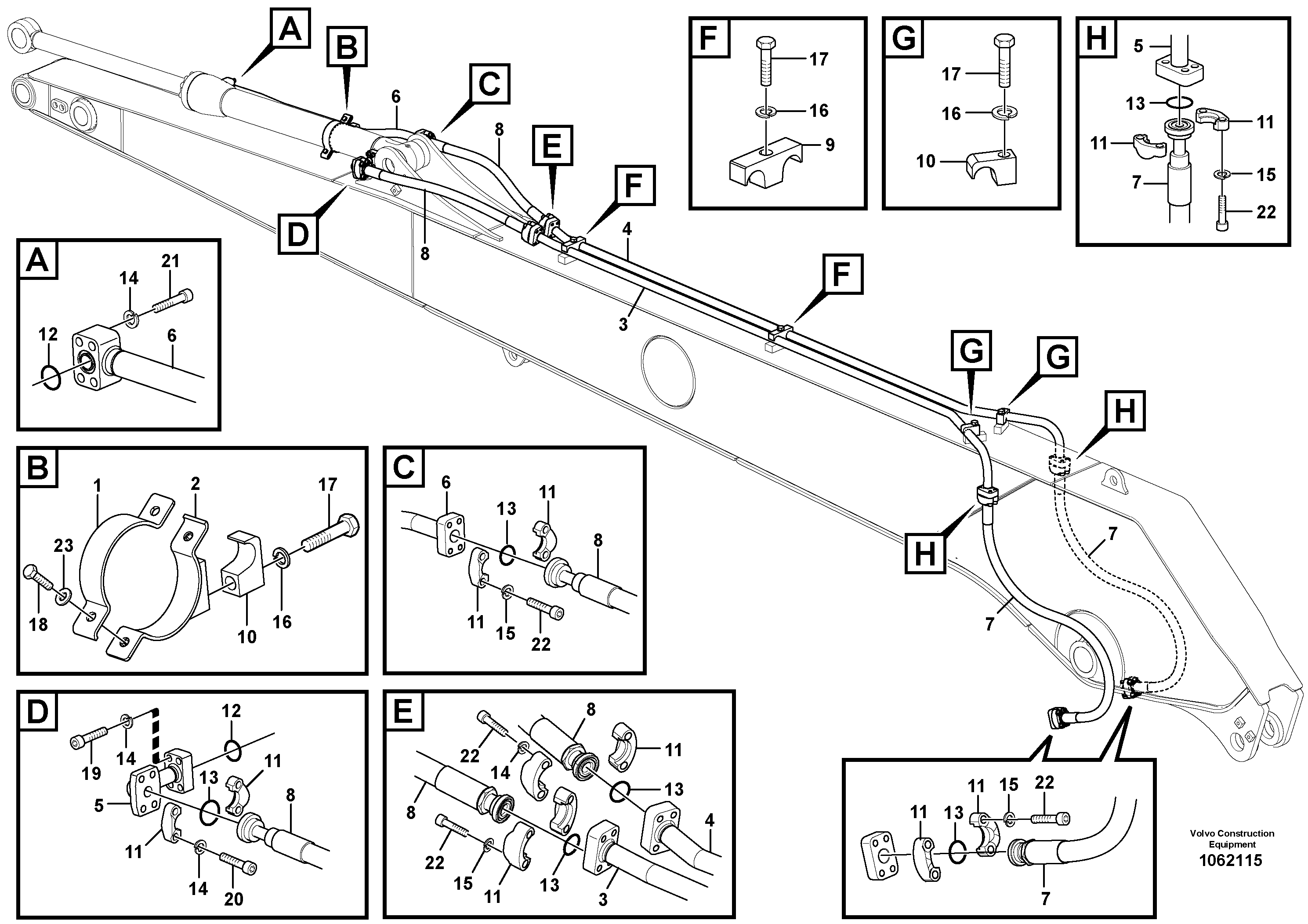 Timing gear casing VOE17200458 VOLVO