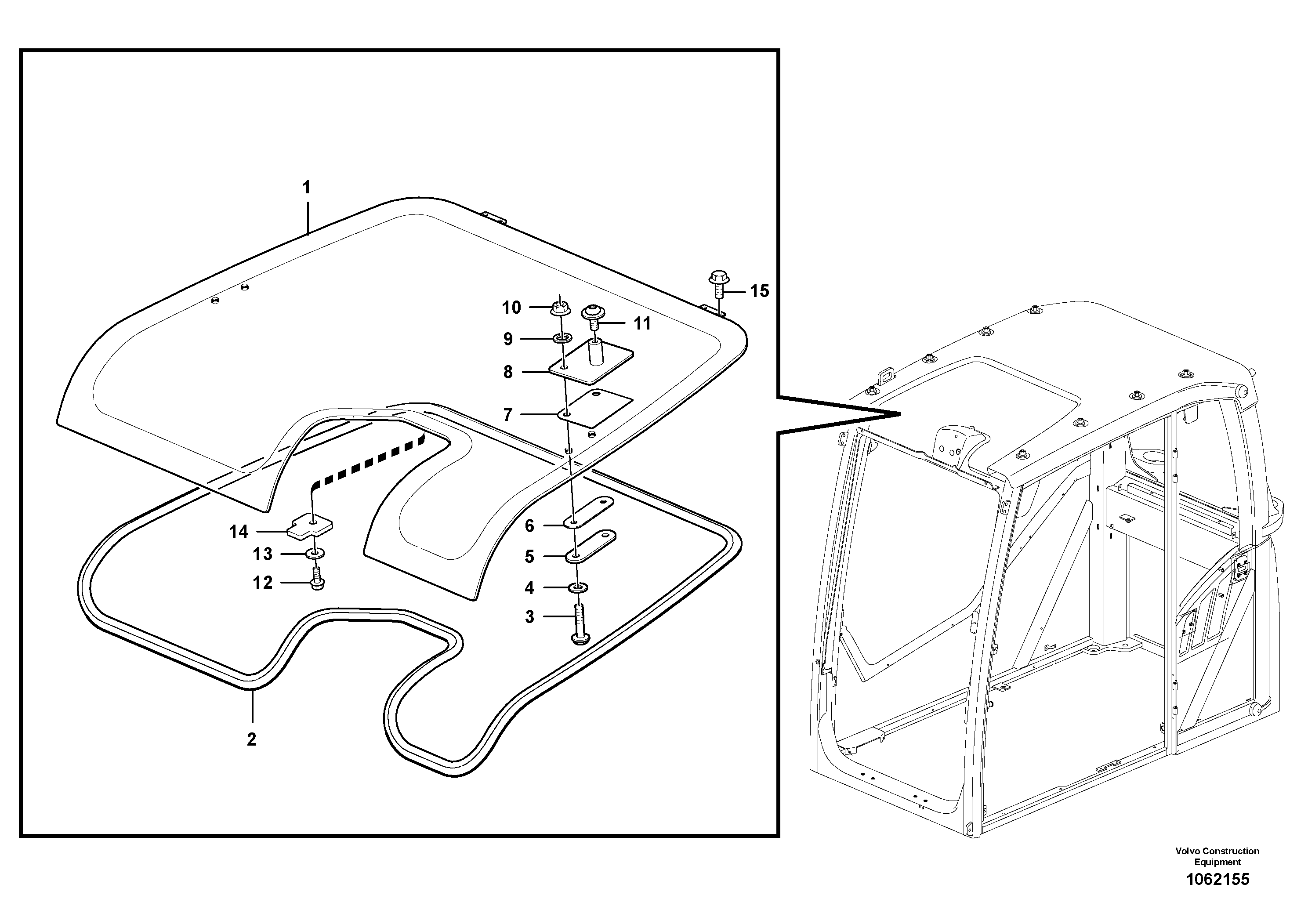 Seat frame VOE17207340 VOLVO