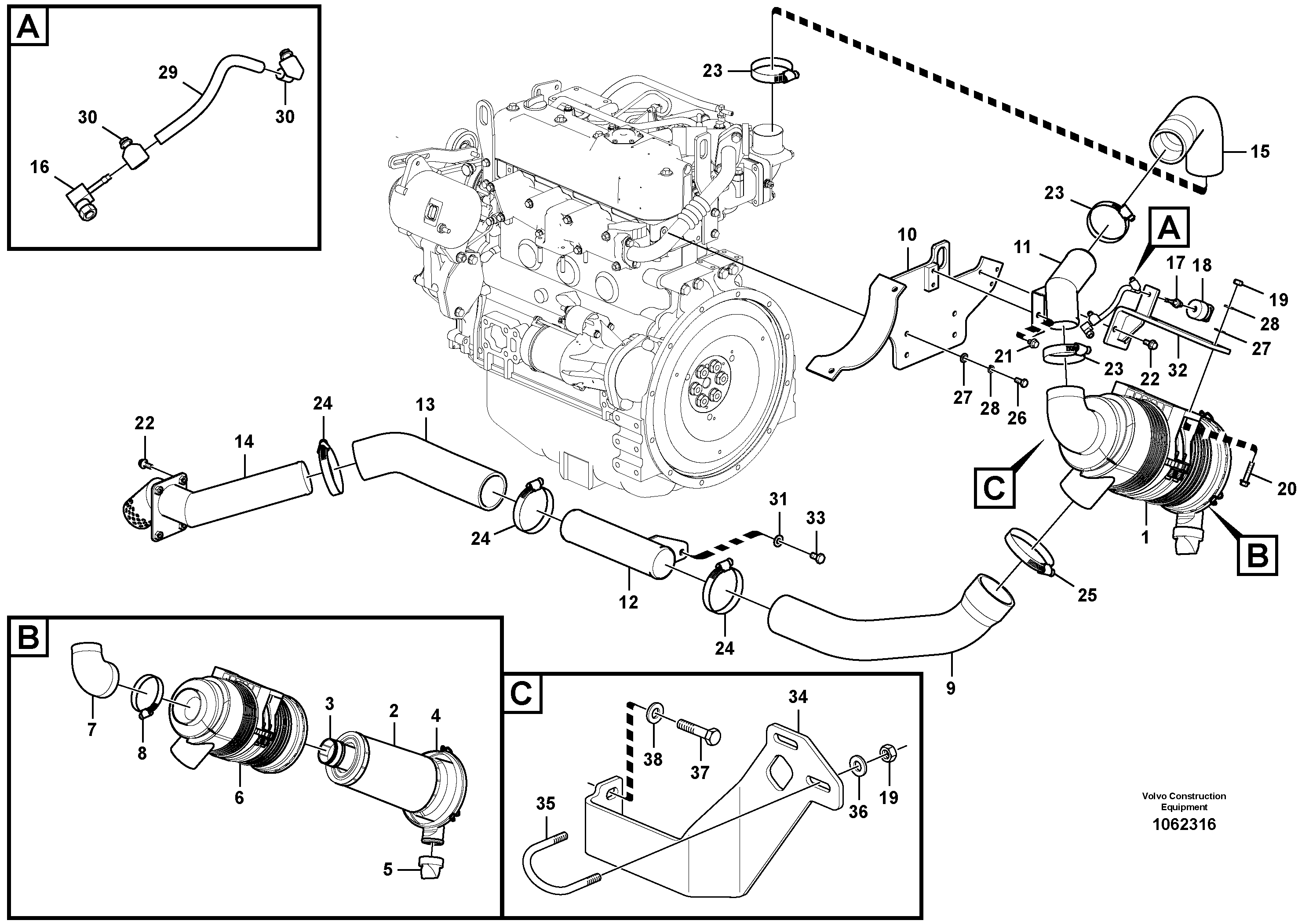 Seat frame VOE14558530 VOLVO