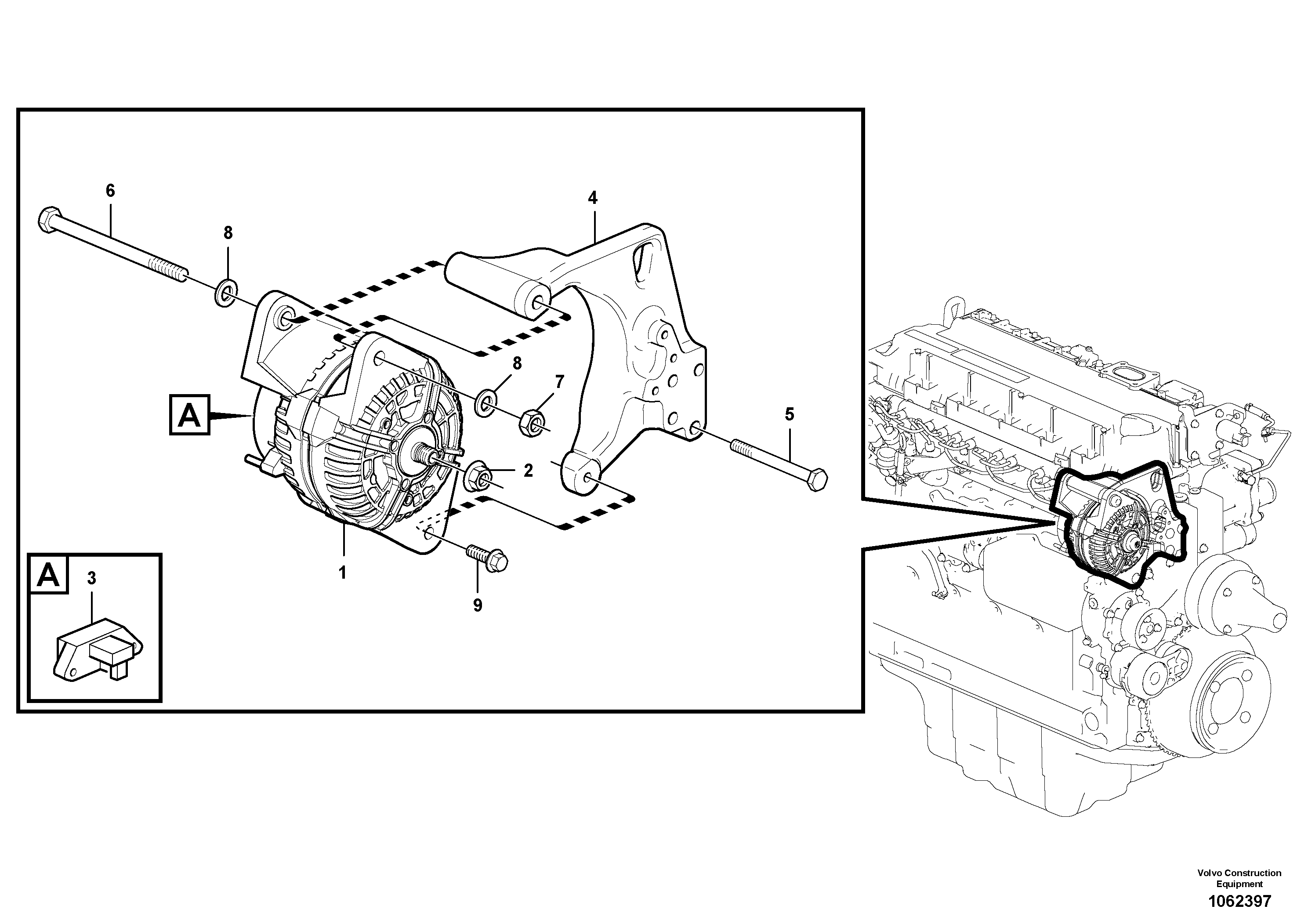Seat frame VOE21771170 VOLVO
