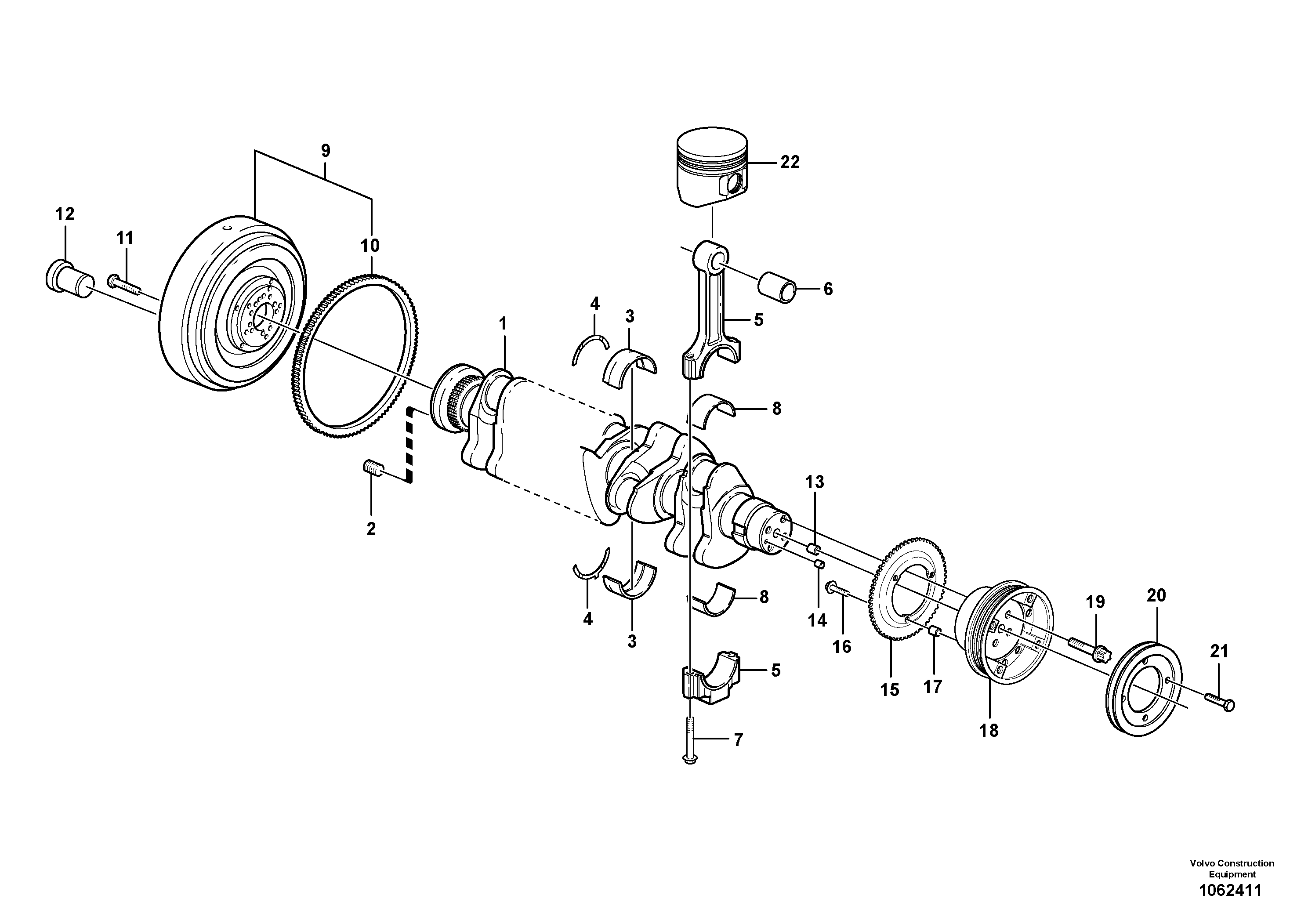 Hexagon screw VOE996781 VOLVO