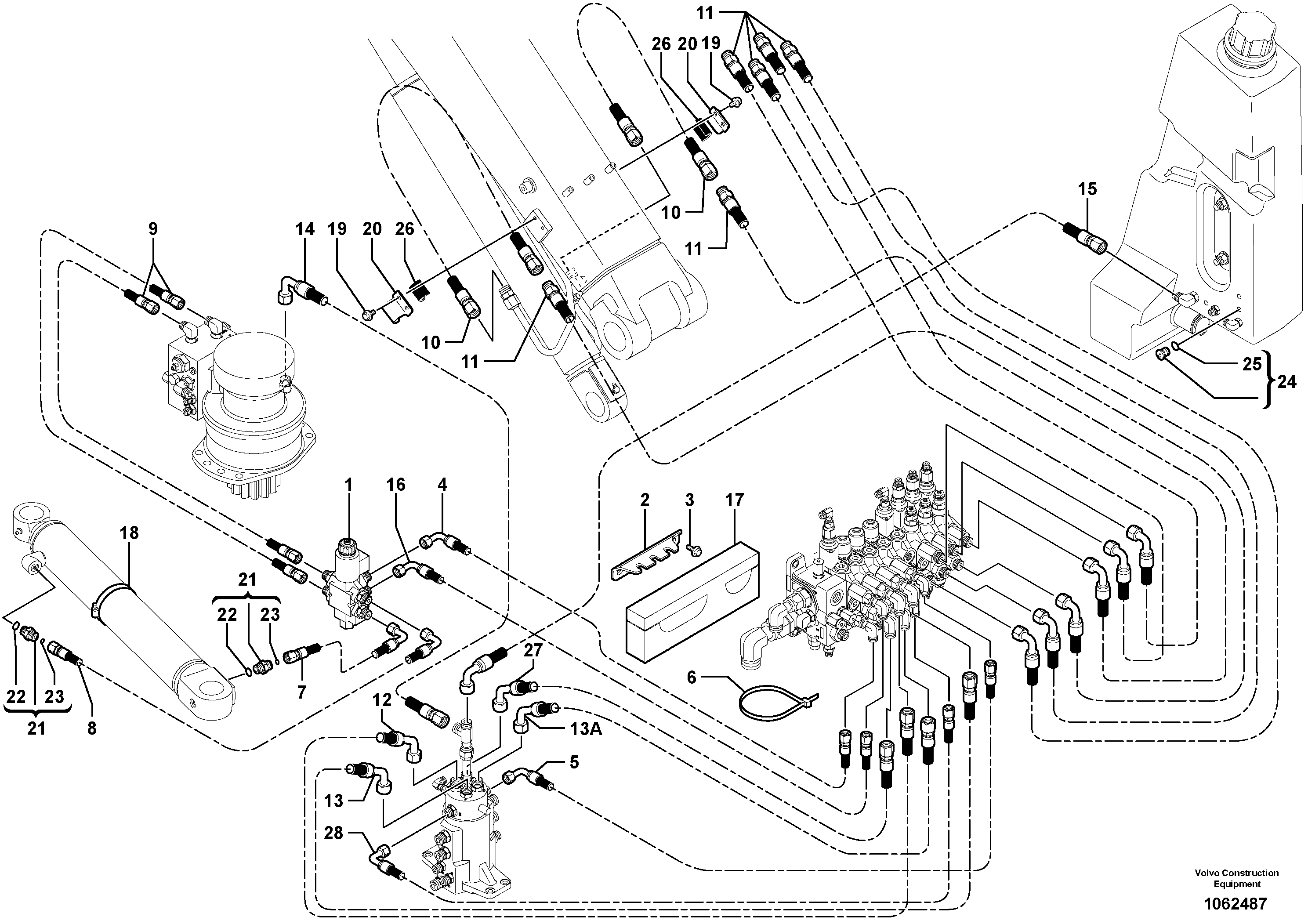 Timing gear casing VOE15101965 VOLVO