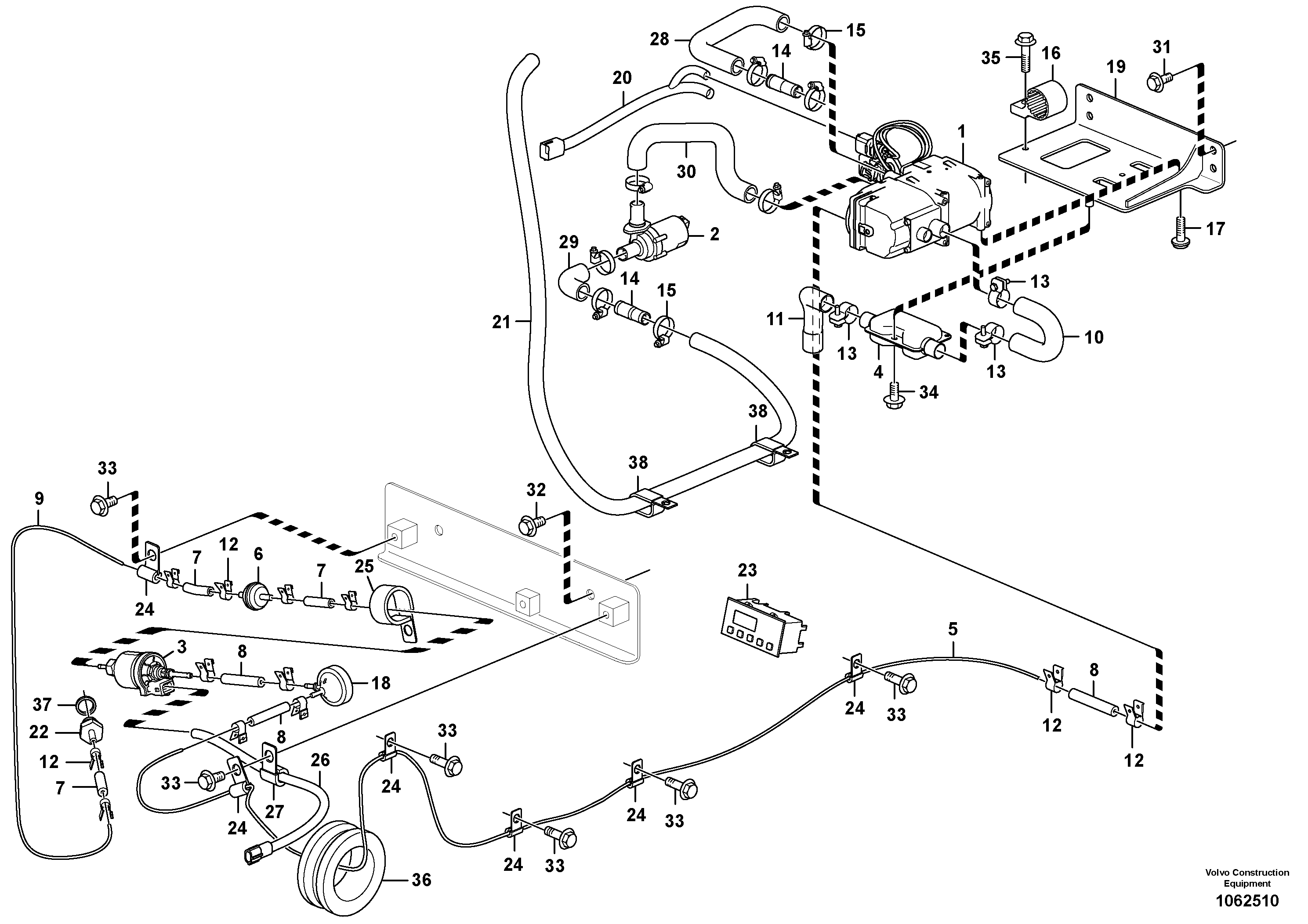 Seat frame VOE14637620 VOLVO