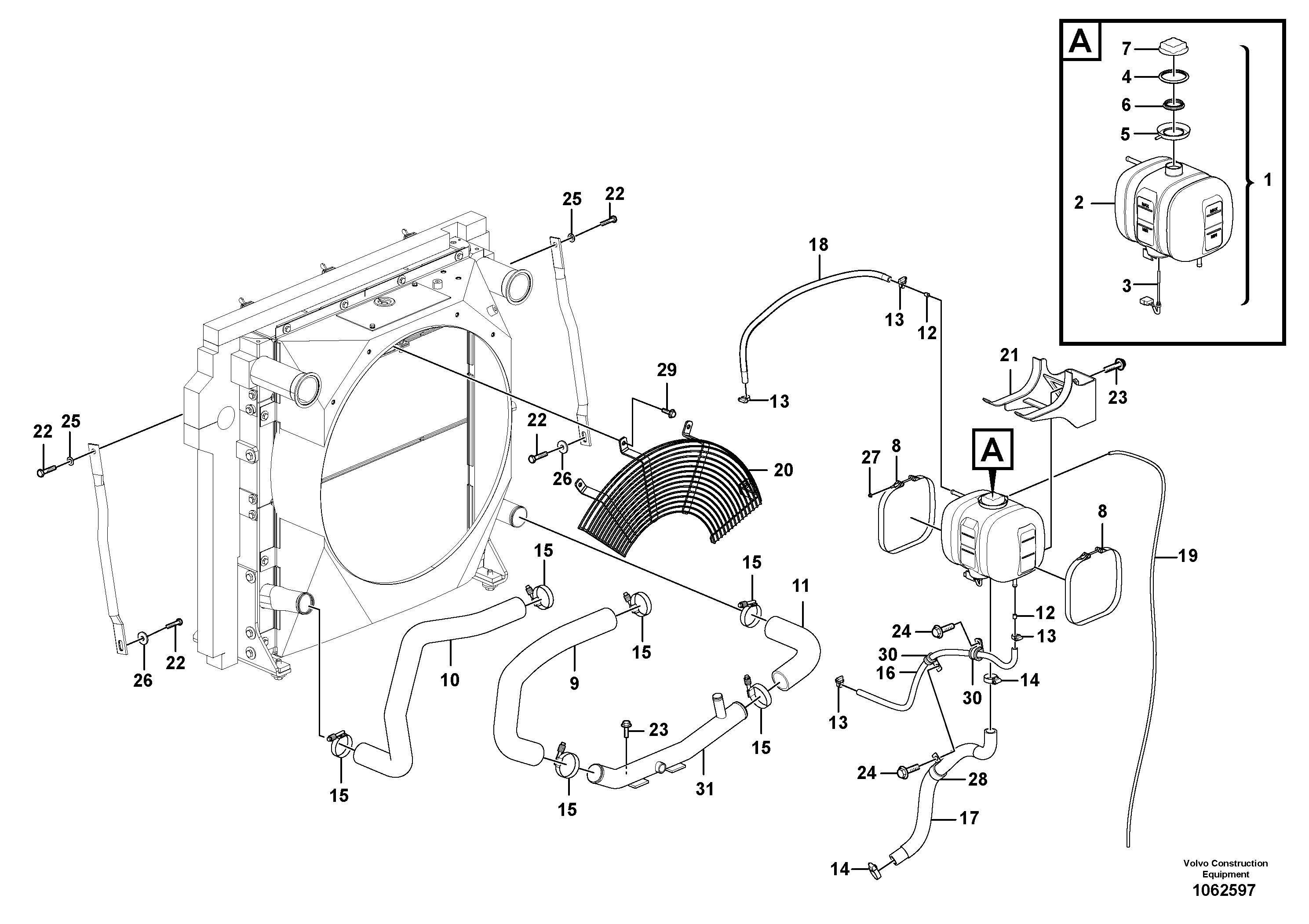 Seat frame VOE14624422 VOLVO