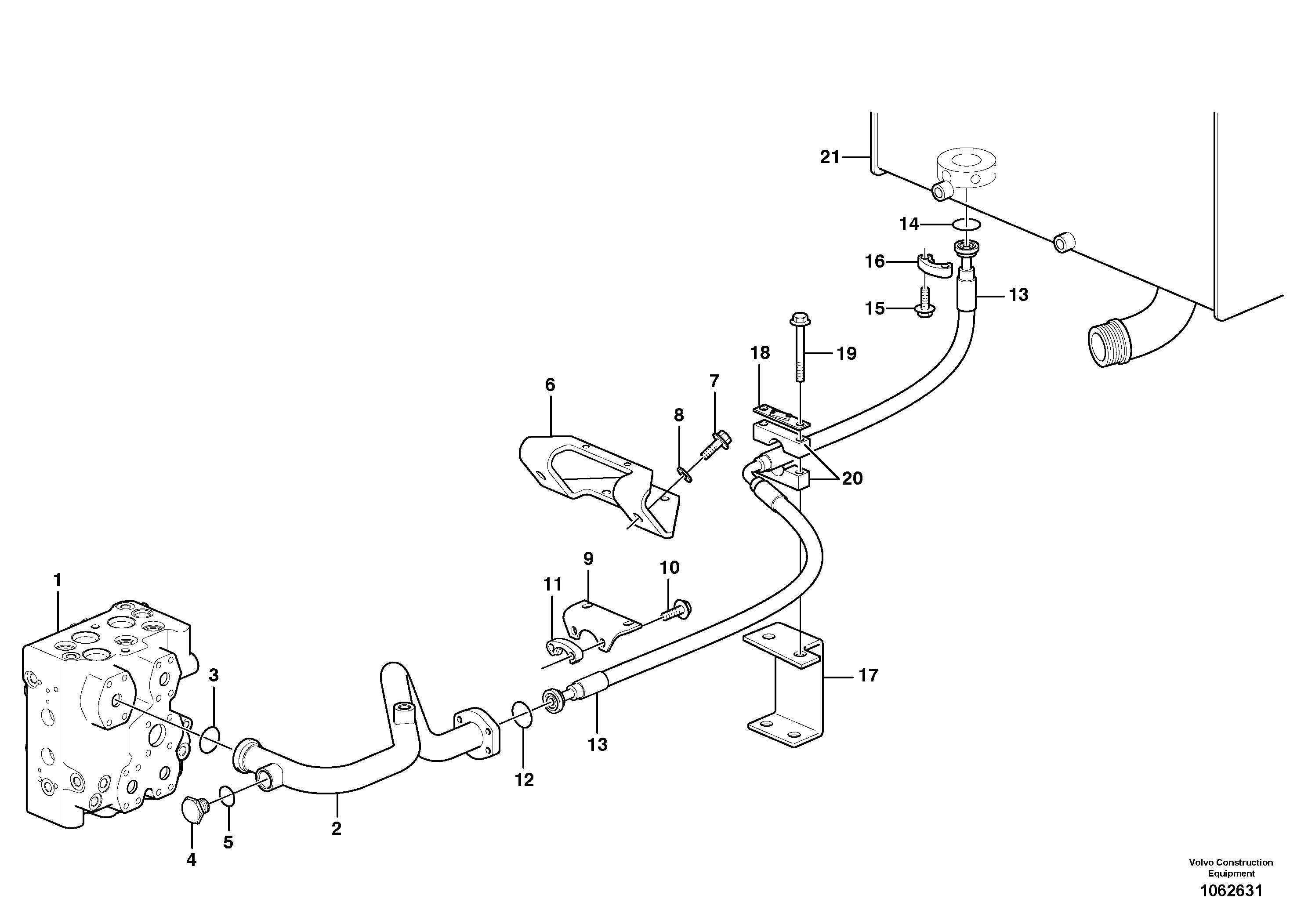 Bracket VOE15140772 VOLVO