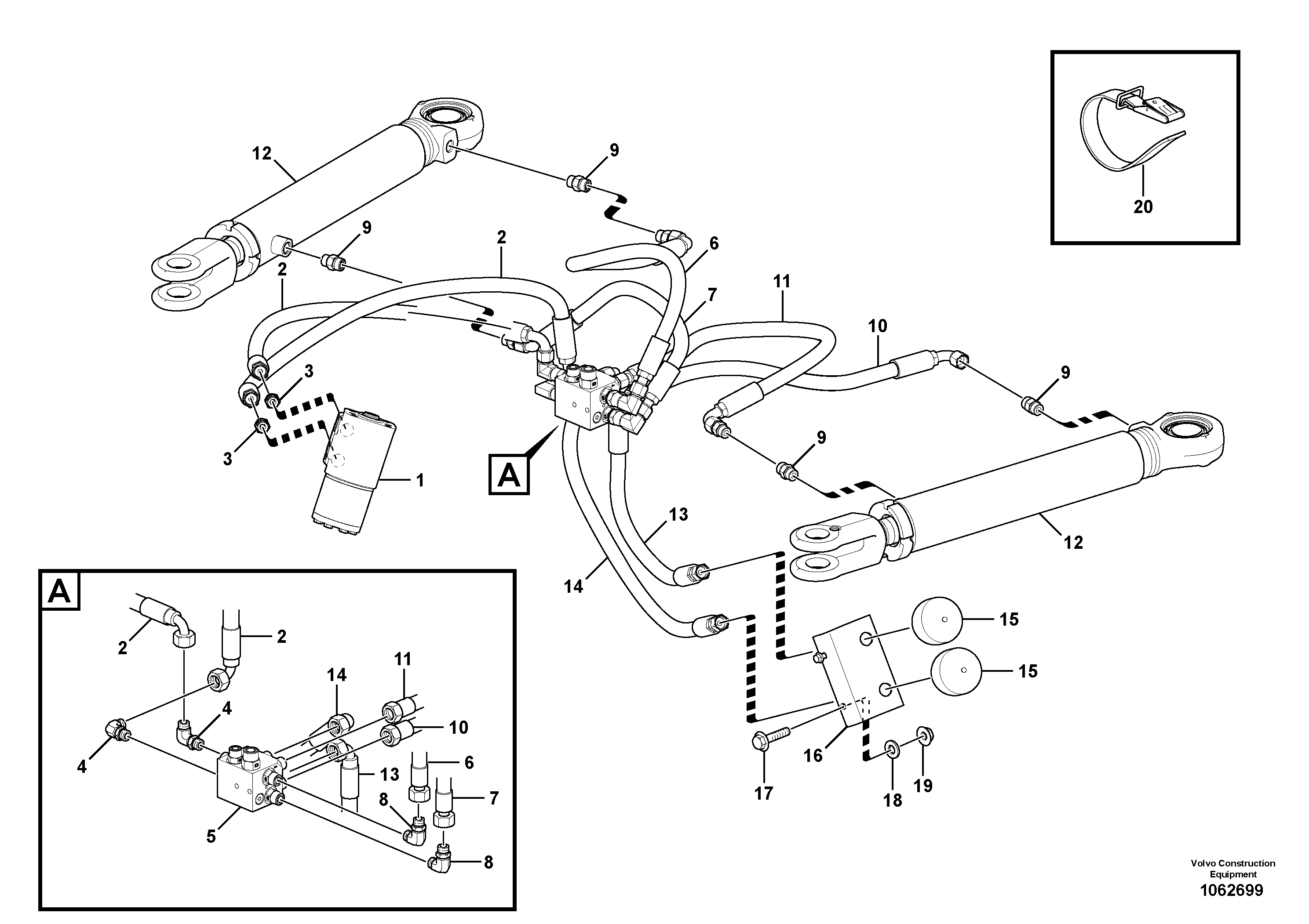 Timing gear casing VOE15099911 VOLVO
