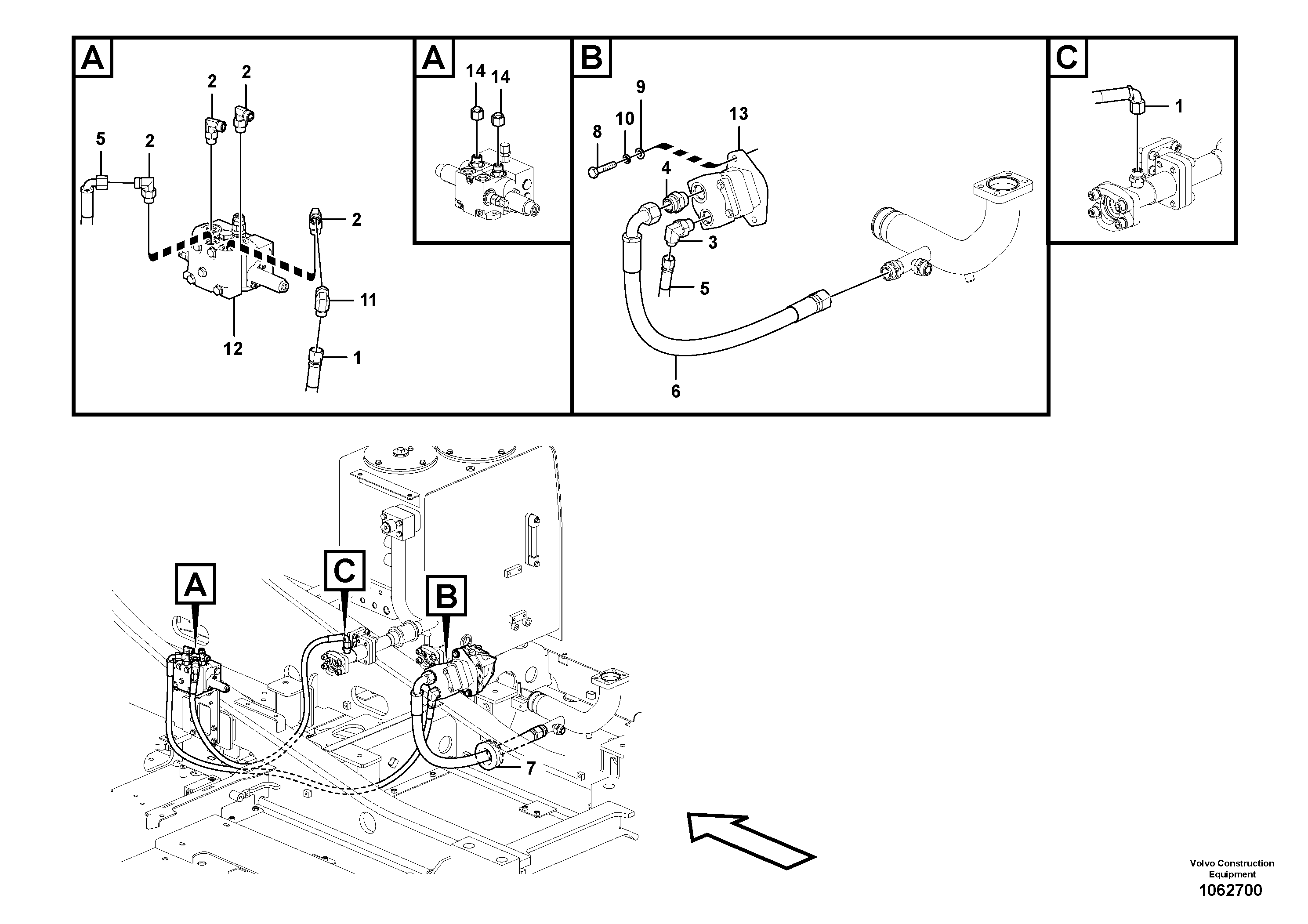 Timing gear casing VOE937526 VOLVO