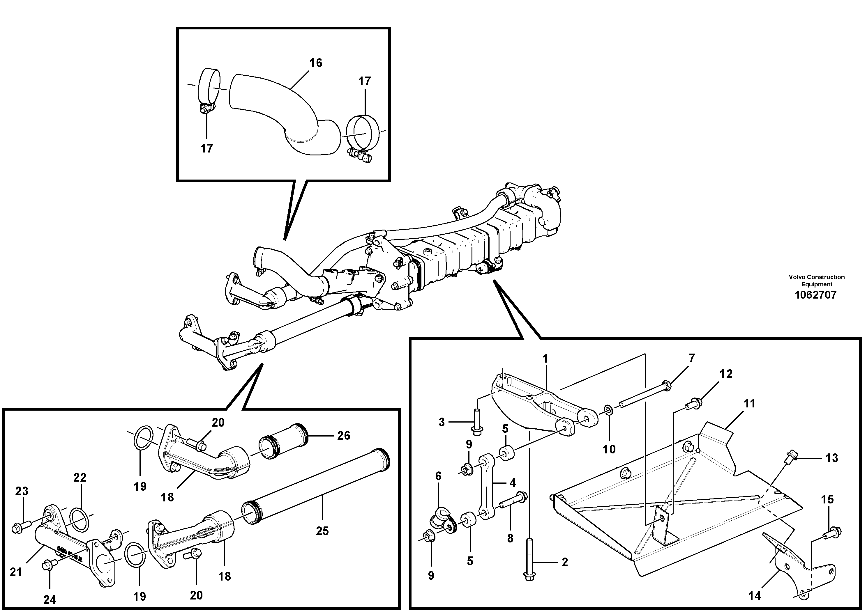 Seat frame VOE21734738 VOLVO