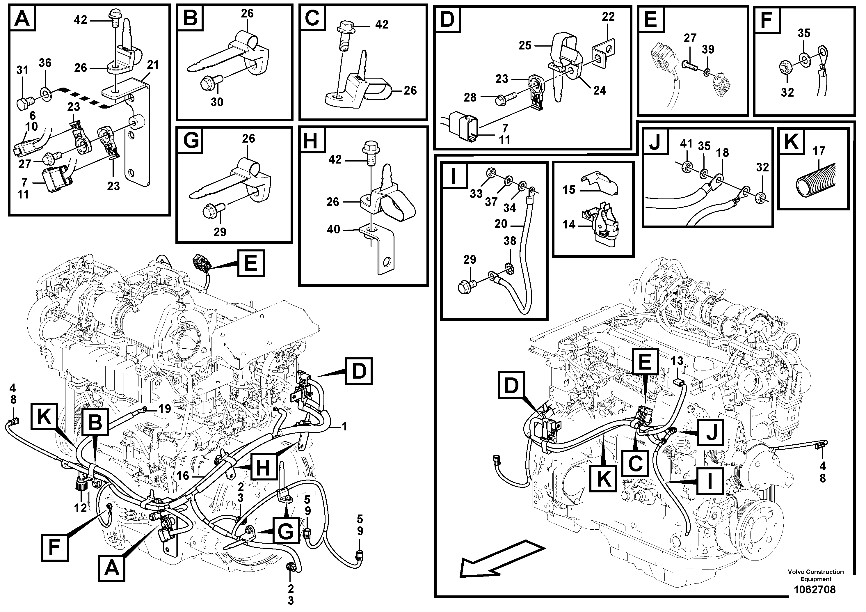 Seat frame VOE14533882 VOLVO