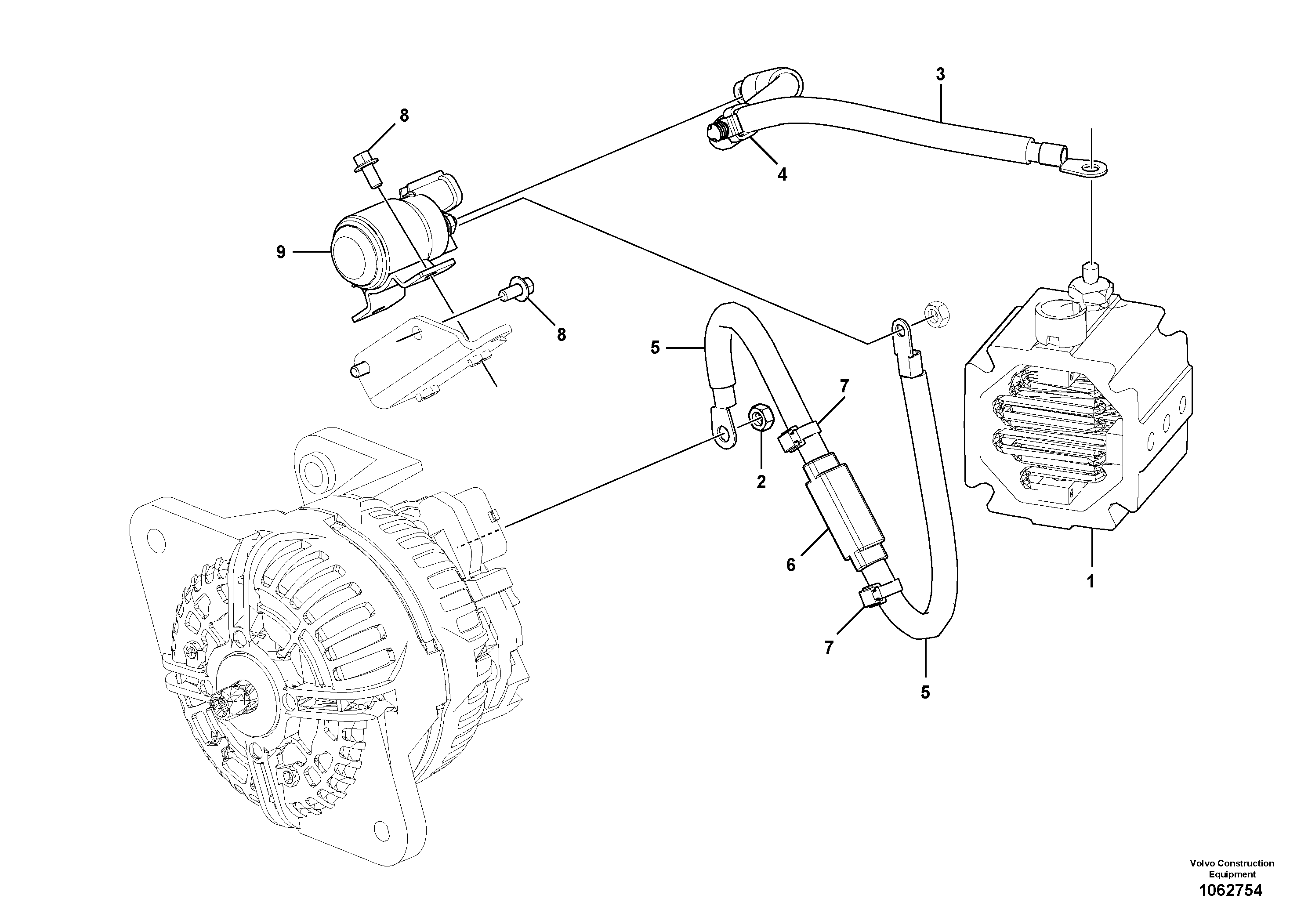 Radio Support VOE21851210 VOLVO