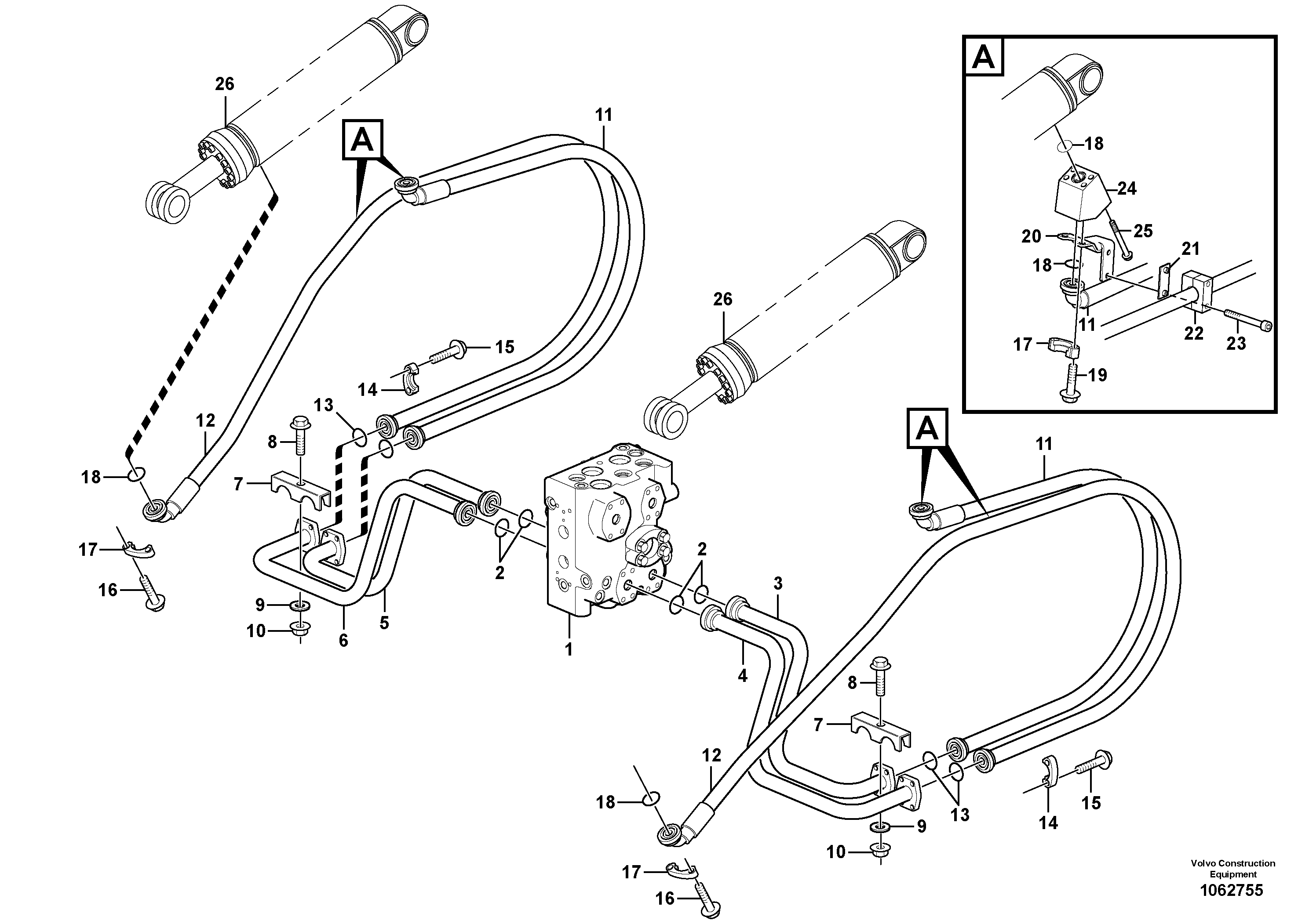 Control sleeve VOE15037327 VOLVO