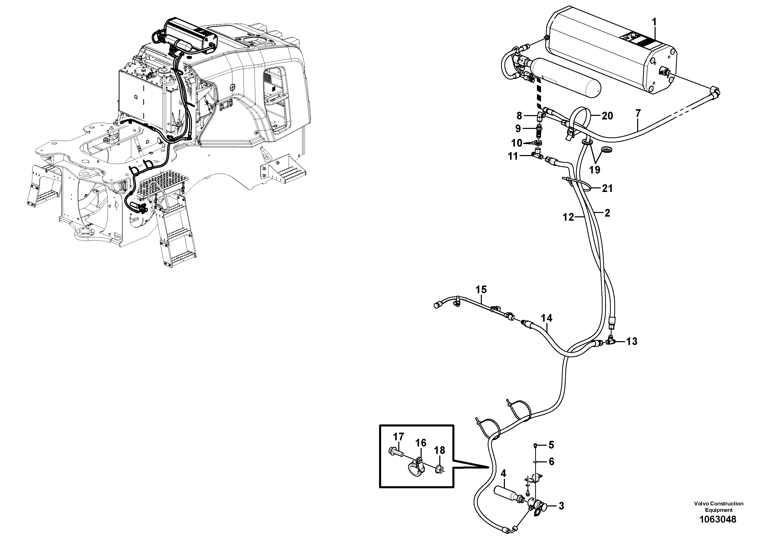 Timing gear casing VOE16624787 VOLVO