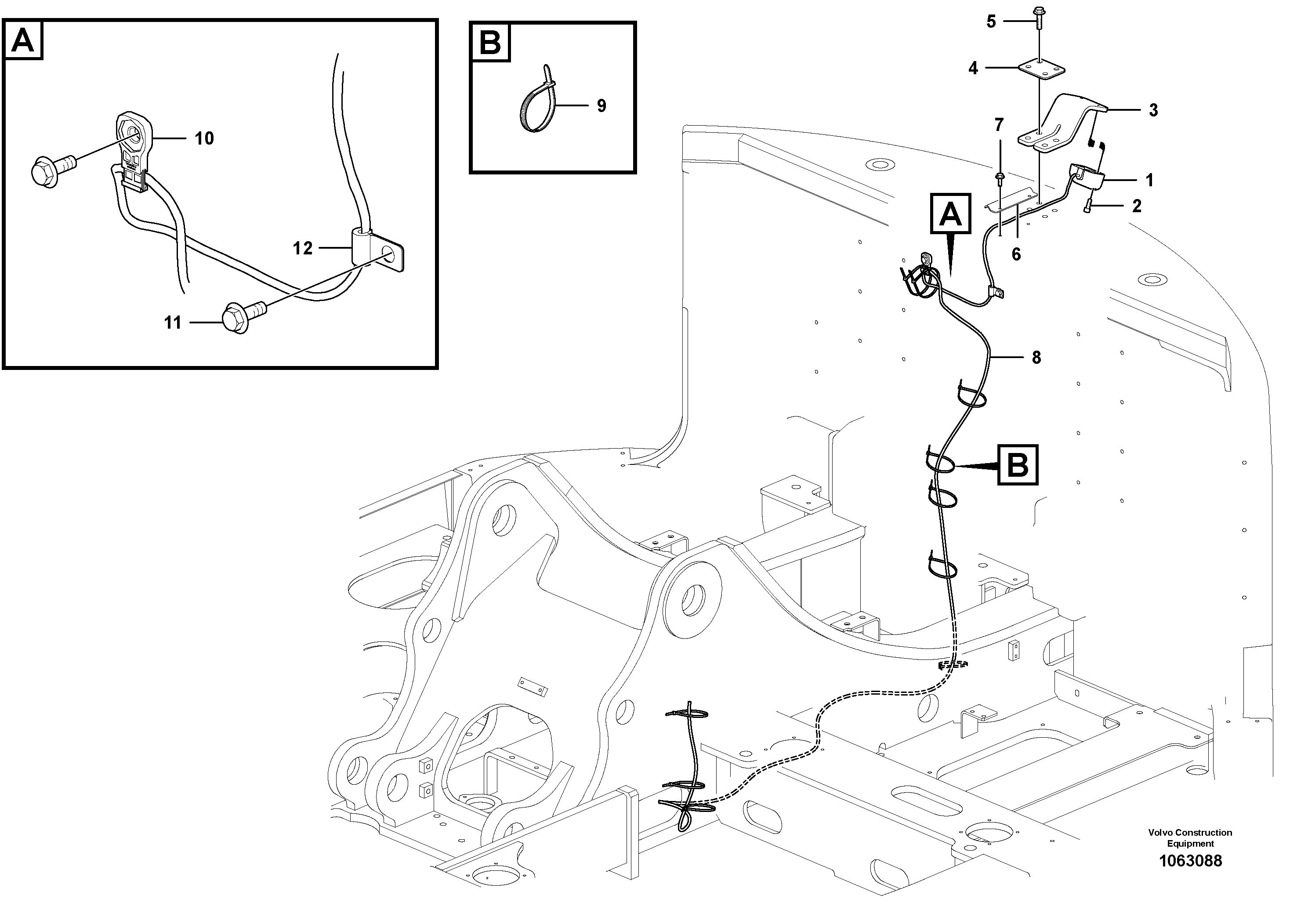 Seat frame VOE14627510 VOLVO
