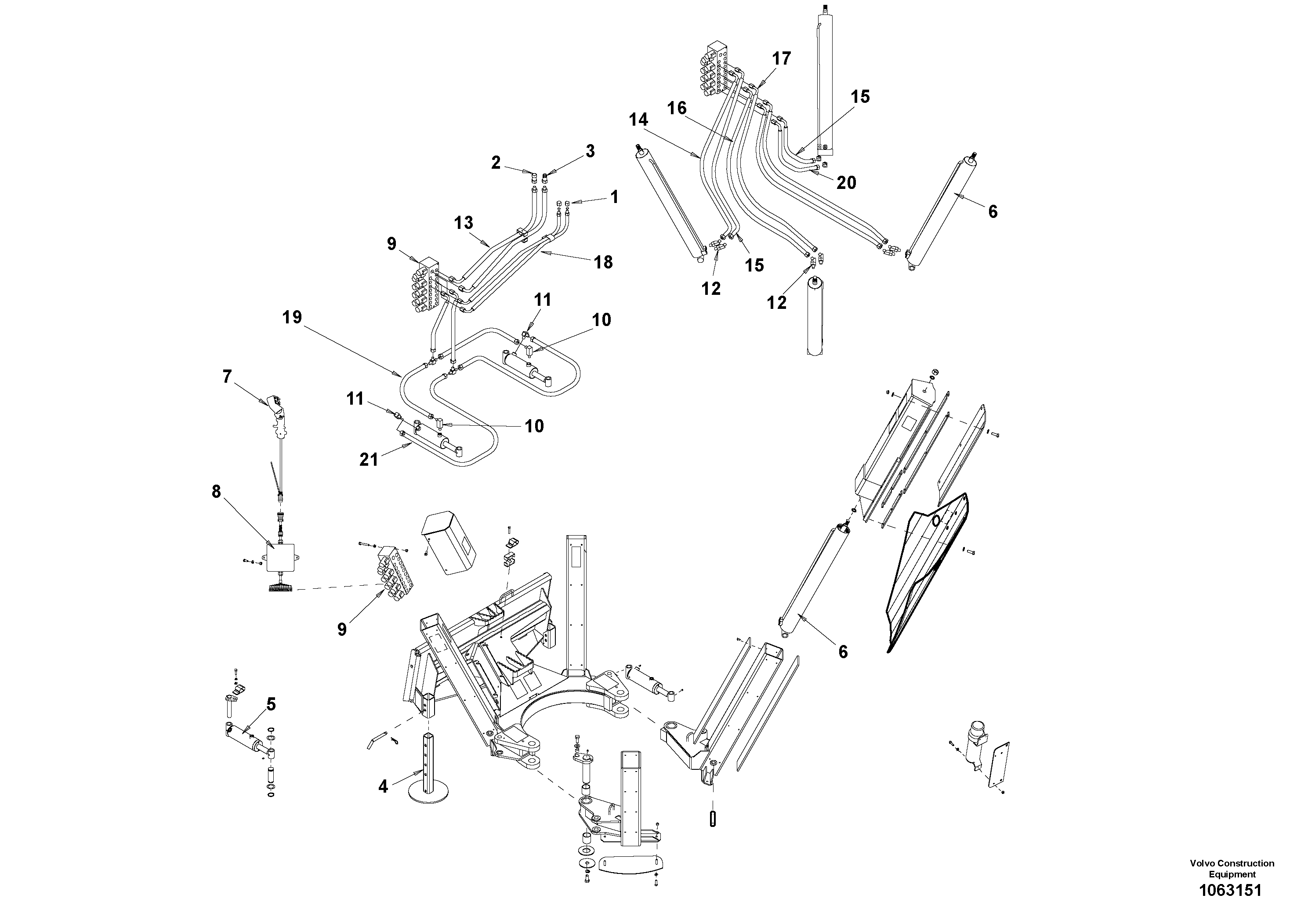 Attachment kit VOE16222151 VOLVO