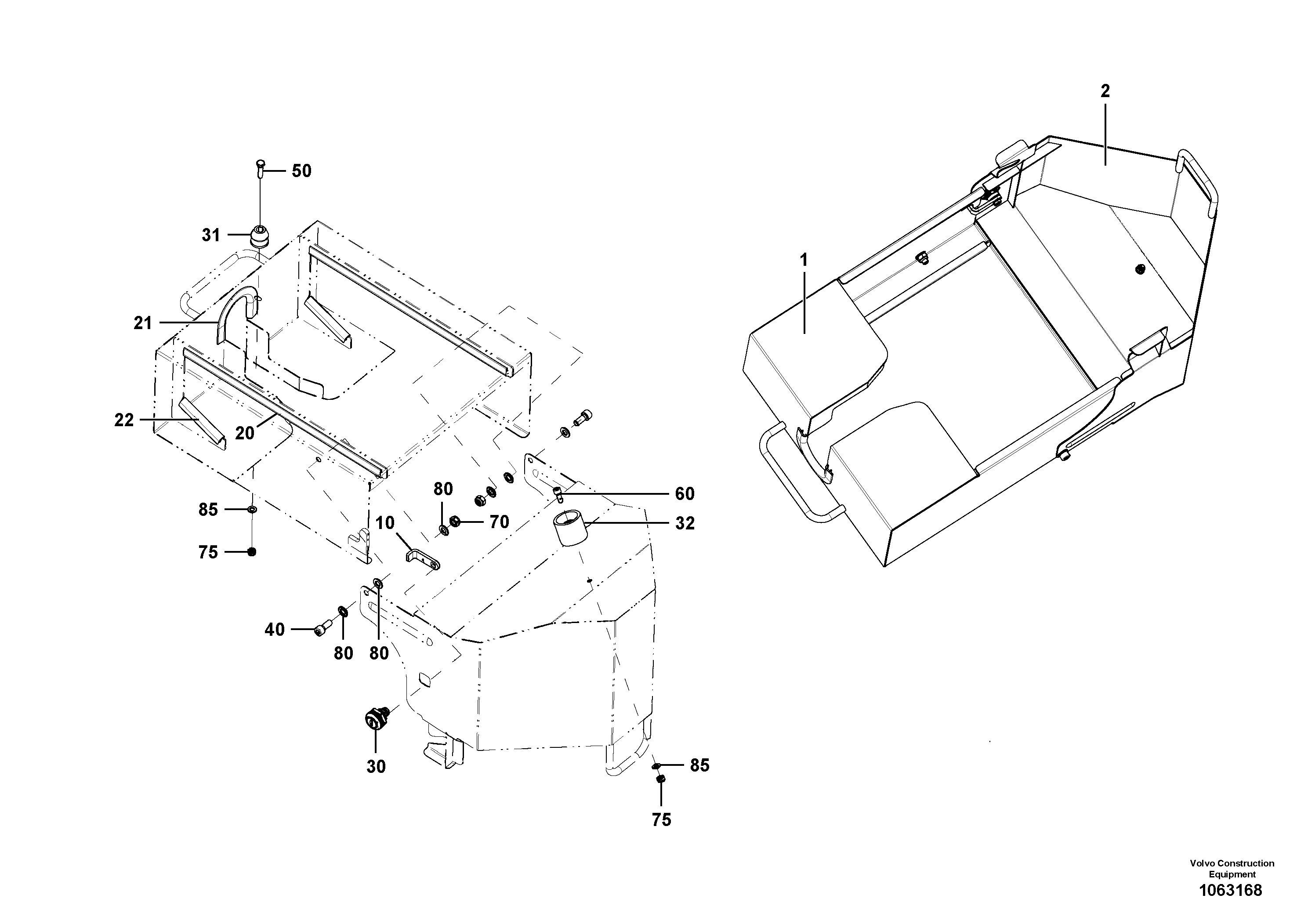 Шарнирная крышка RM80850803 VOLVO
