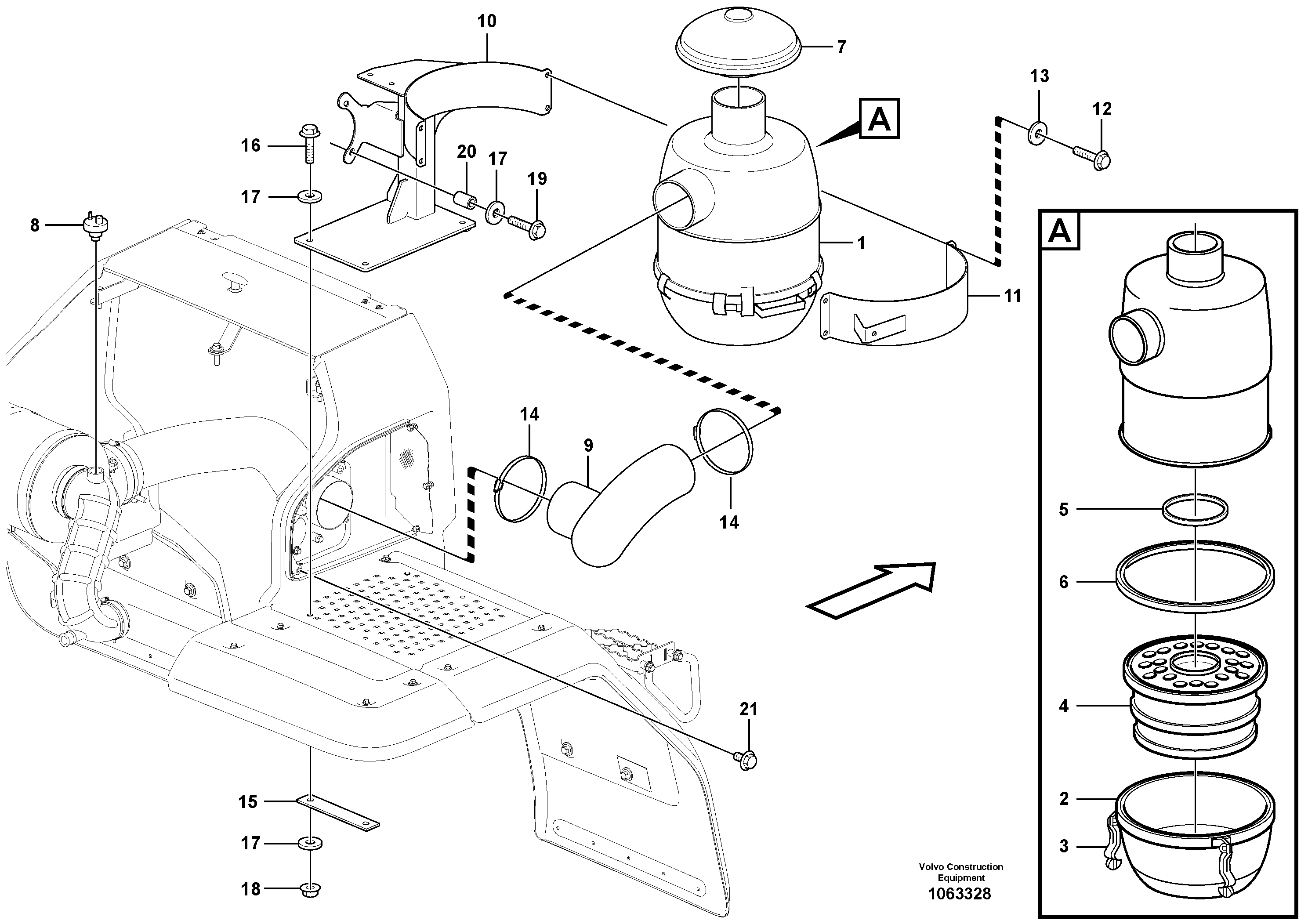 Heating Pipe VOE16812936 VOLVO