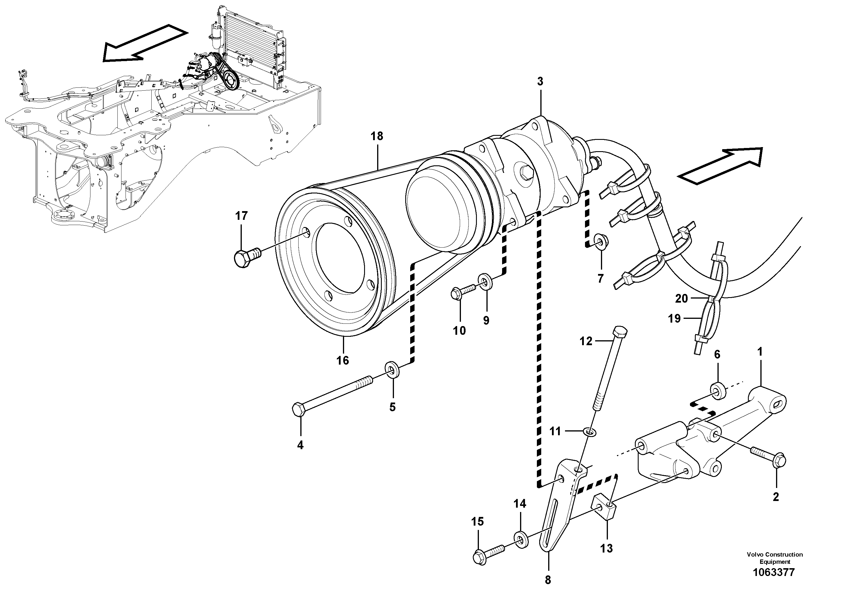 Spacer sleeve VOE16810320 VOLVO