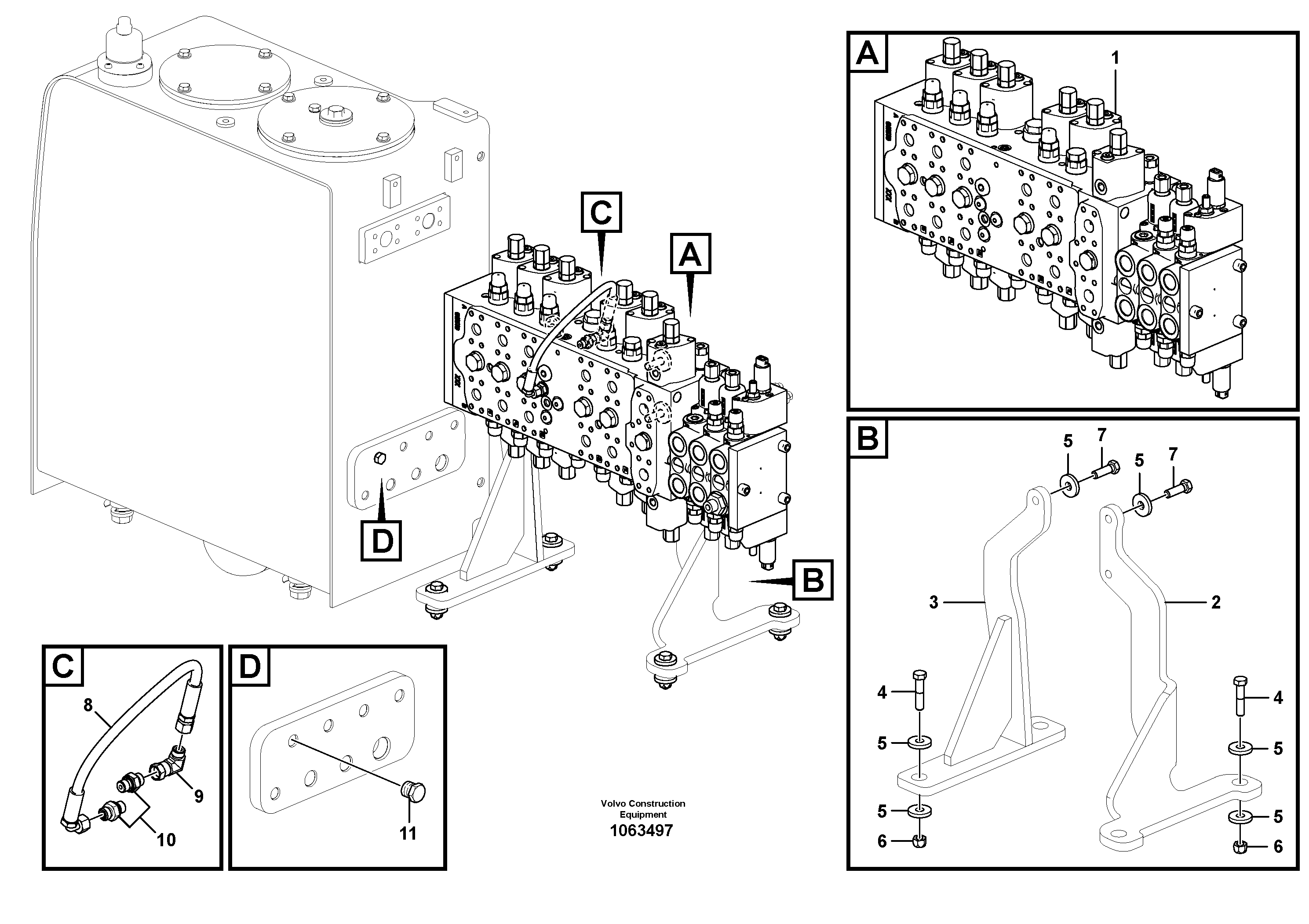 Retainer VOE14628547 VOLVO