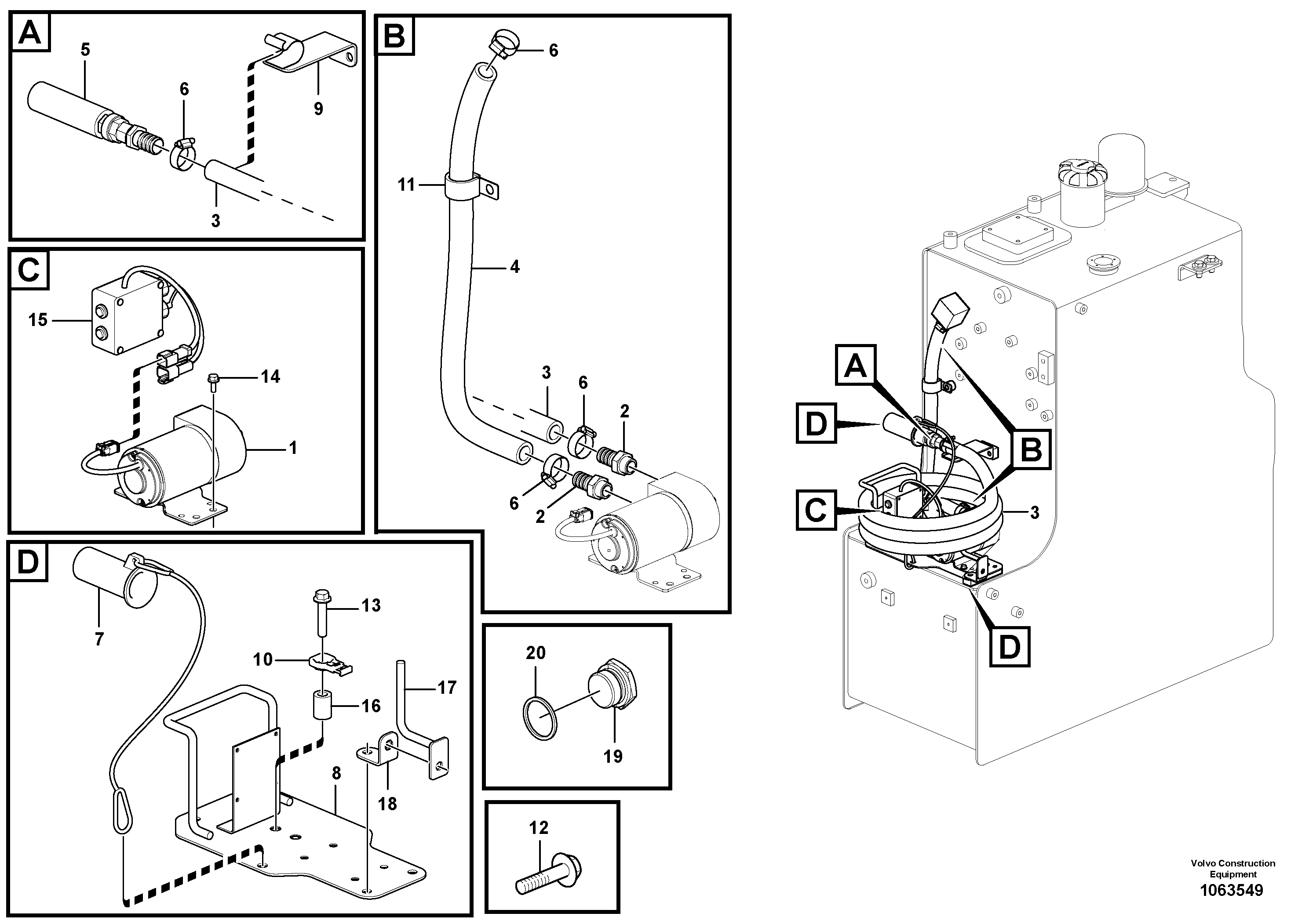 Bracket VOE14636163 VOLVO