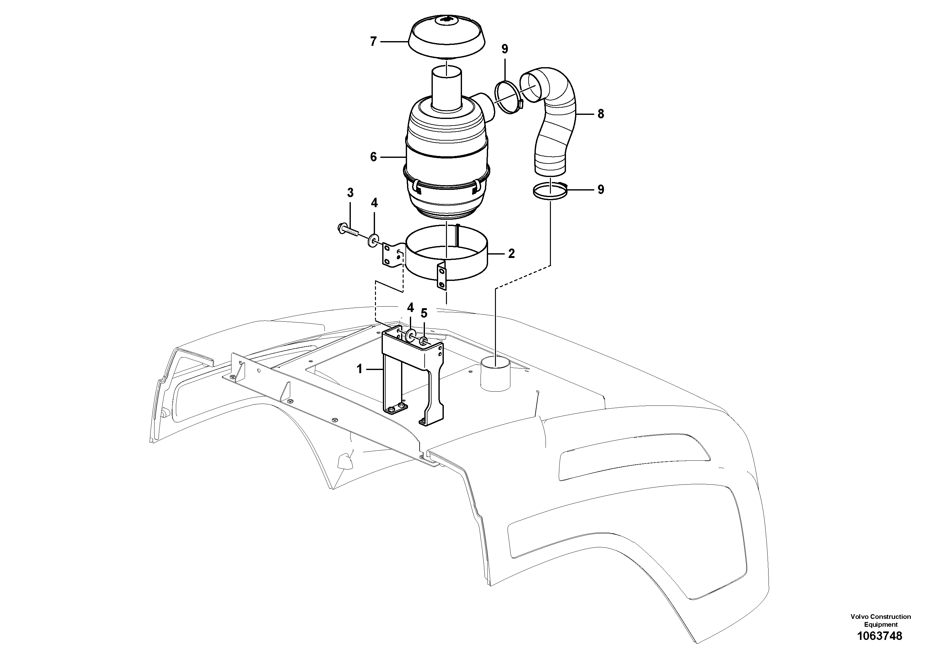 Seat frame VOE15220040 VOLVO
