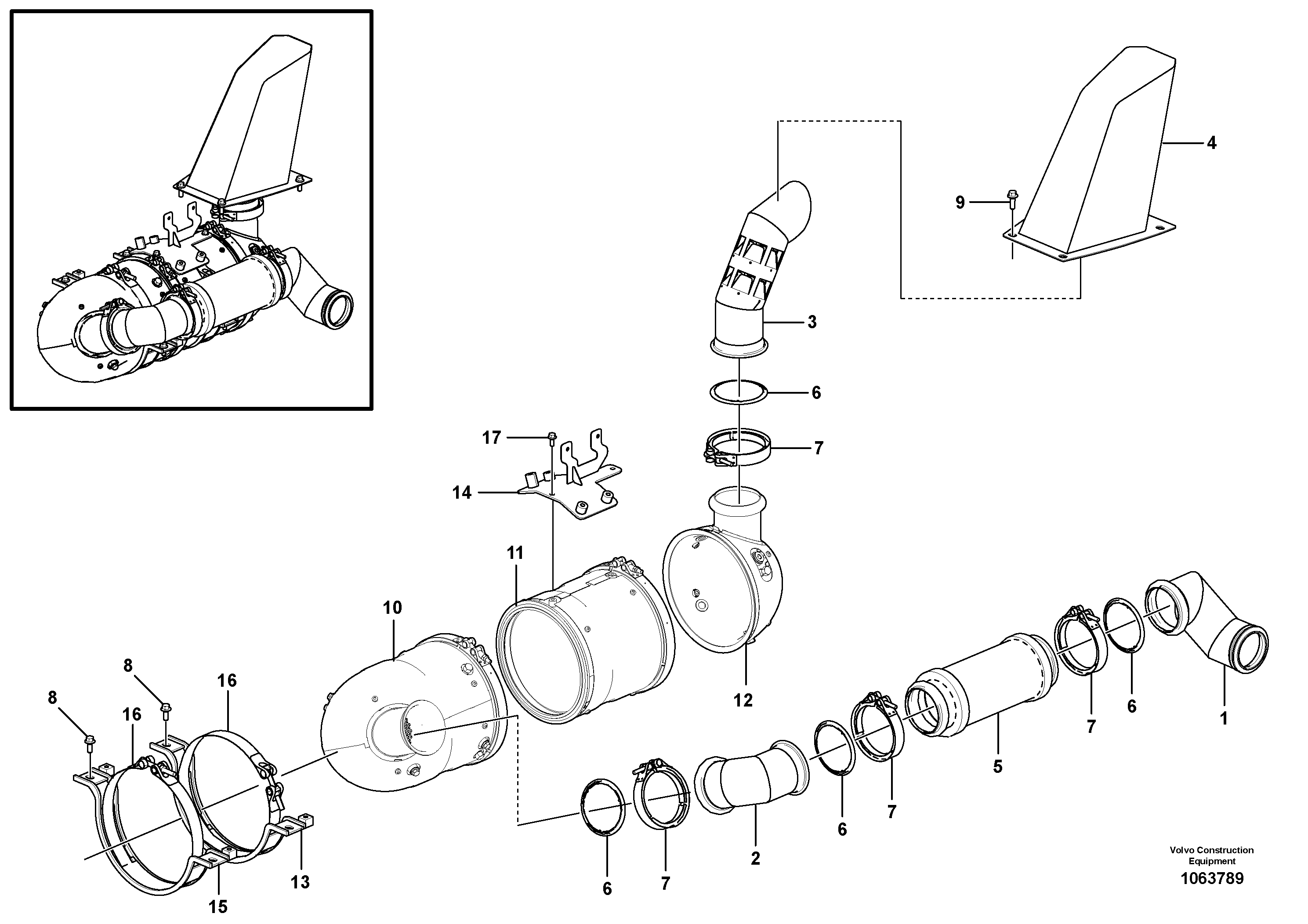 Seat frame VOE14630702 VOLVO