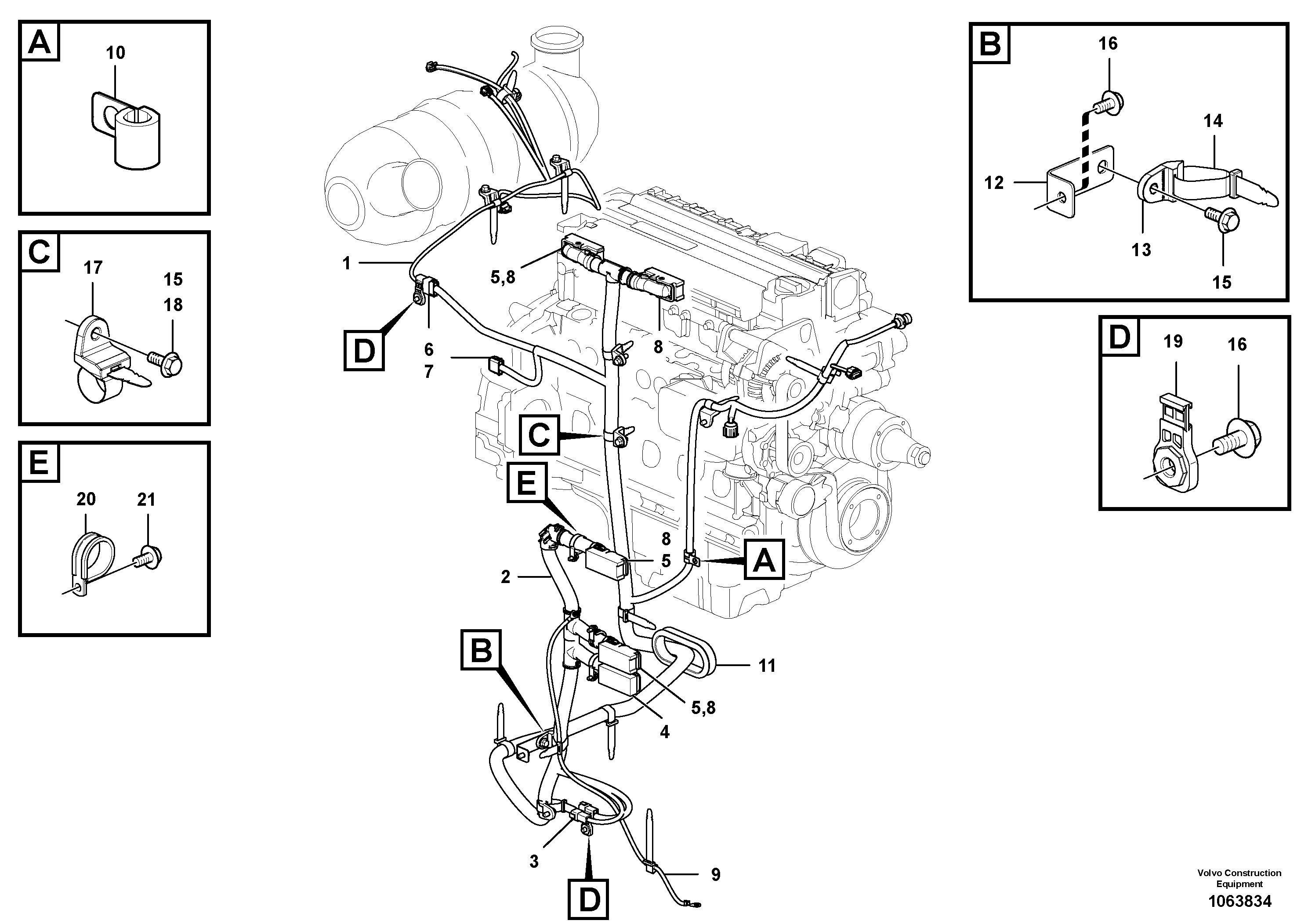 Wire harness VOE14603983 VOLVO
