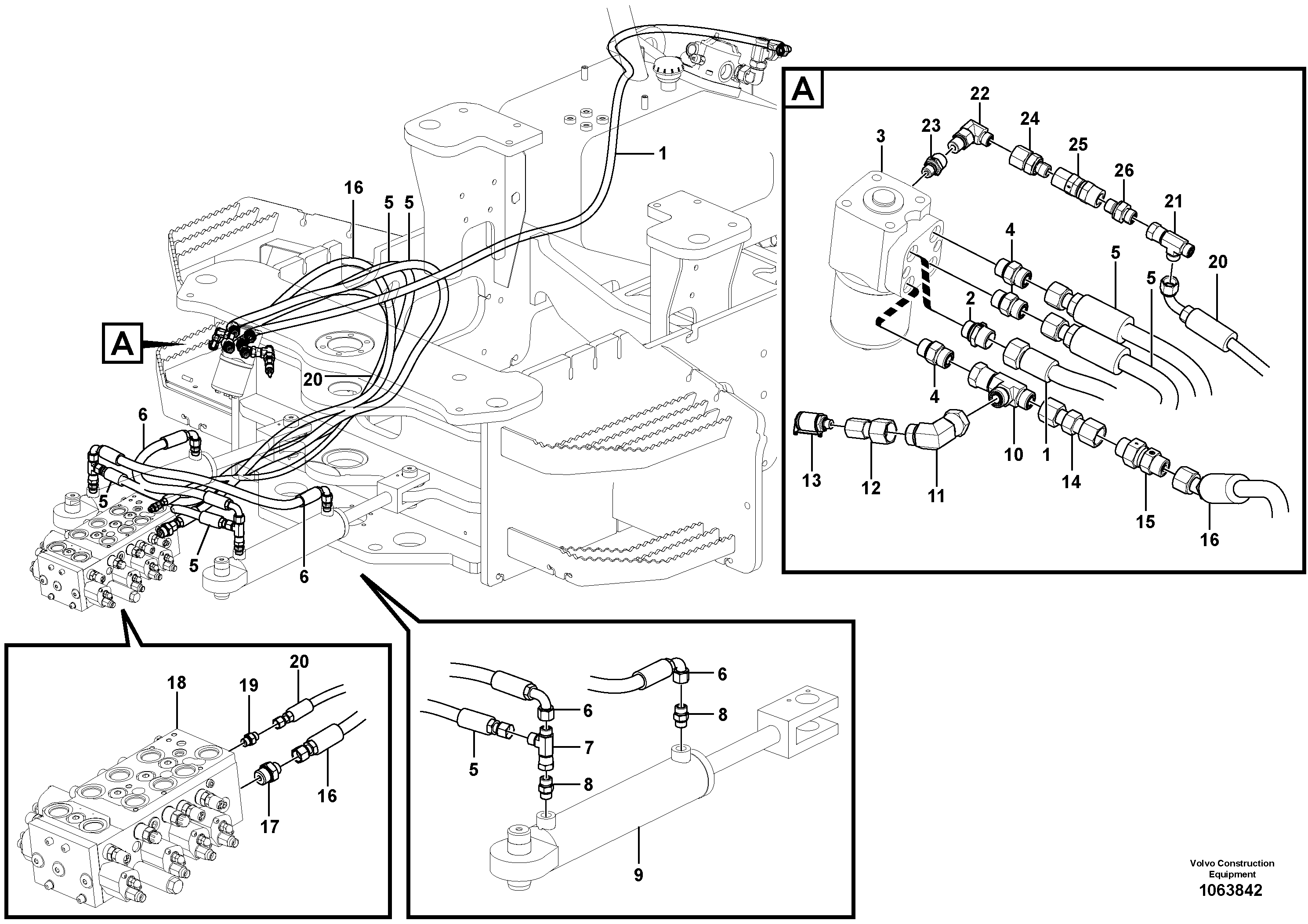 Timing gear casing VOE15191424 VOLVO