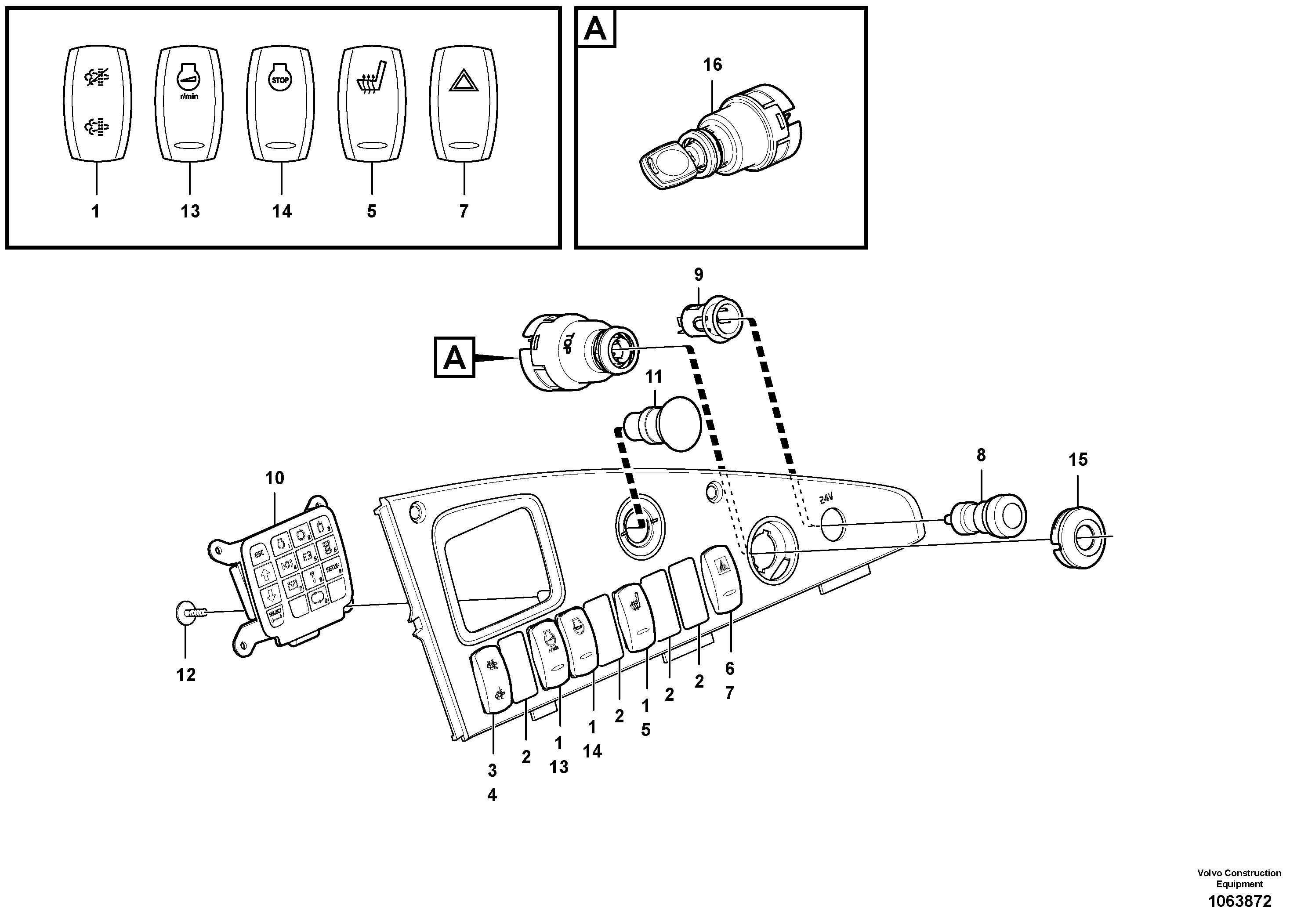 Engine heater VOE976164 VOLVO