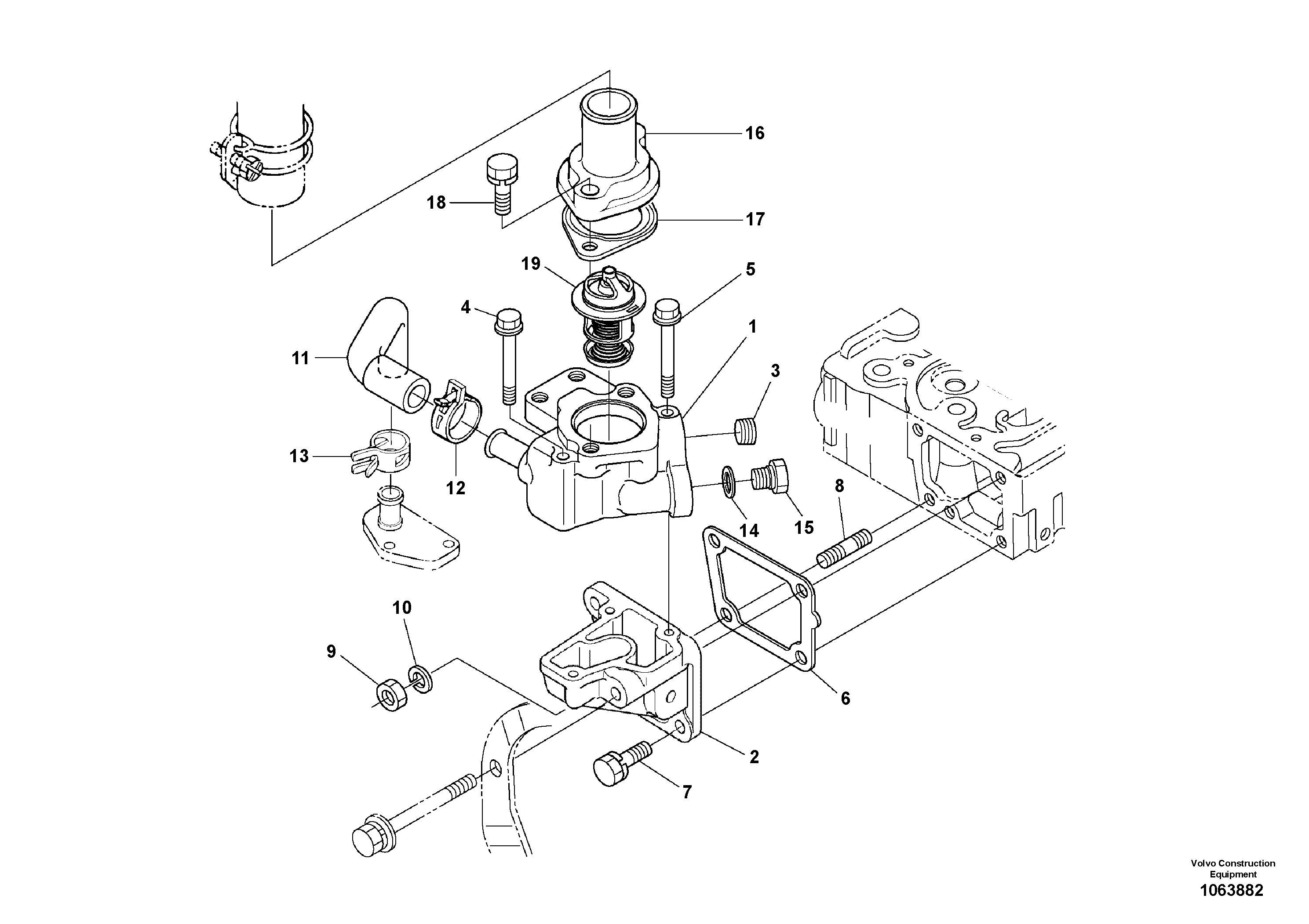 Link Bearing Kit VOE17224282 VOLVO