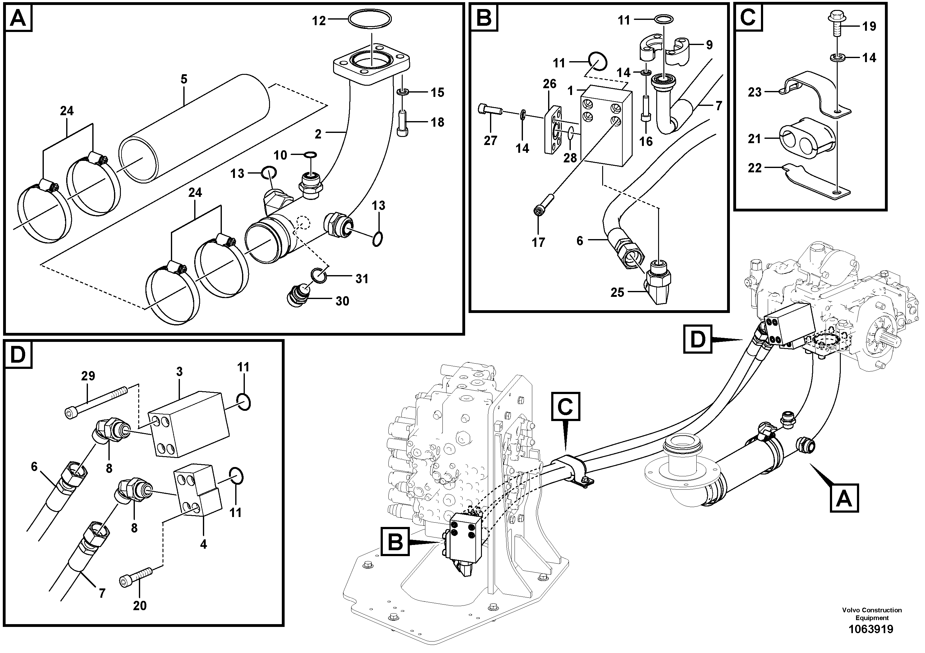 Lock Ring VOE14882301 VOLVO