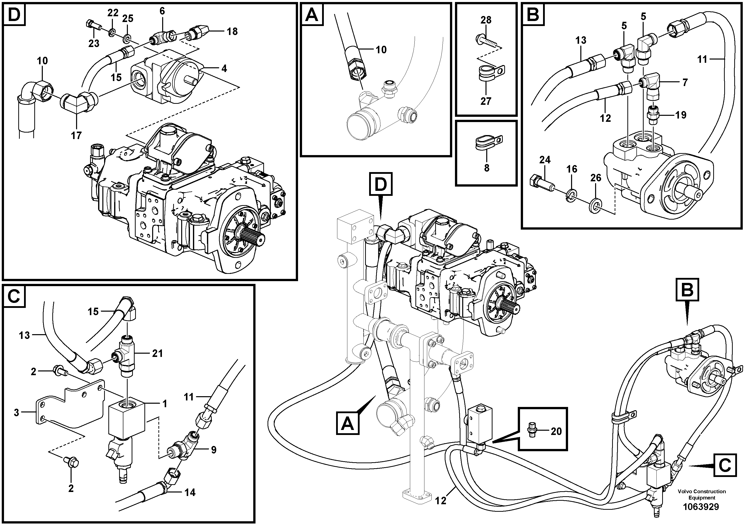 Timing gear casing VOE15192295 VOLVO